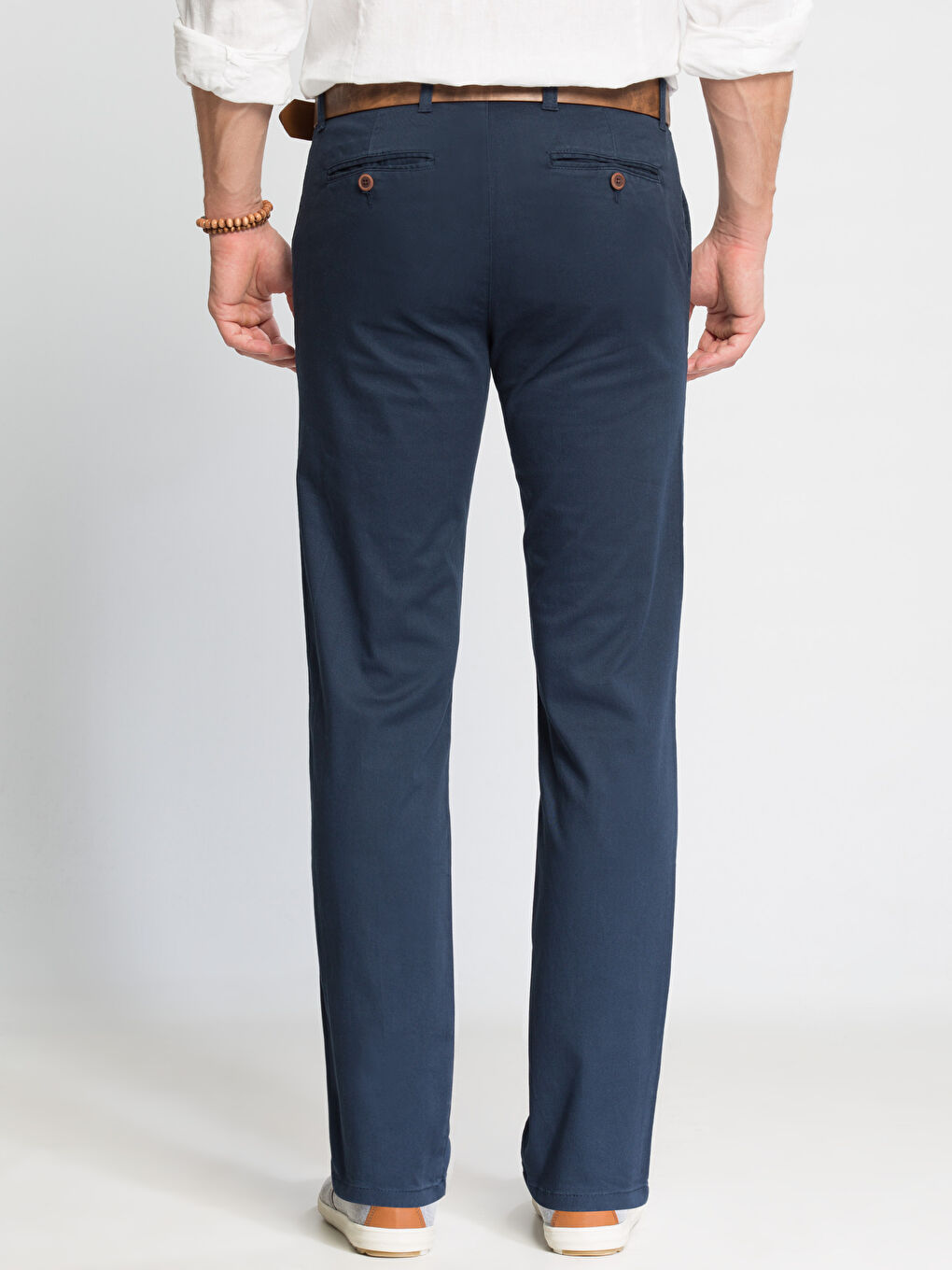 Canlı Lacivert Chino Pantolon-1
