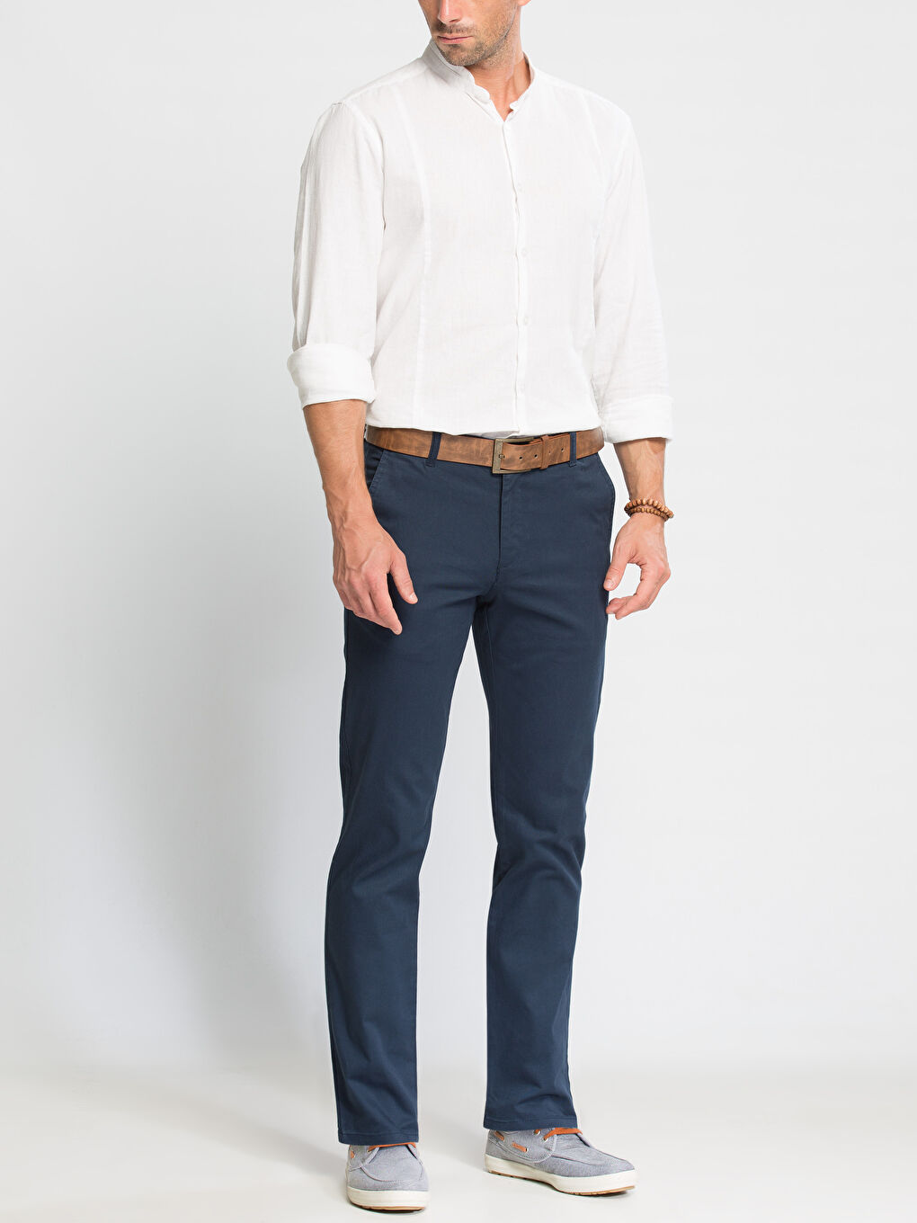 Canlı Lacivert Chino Pantolon-2