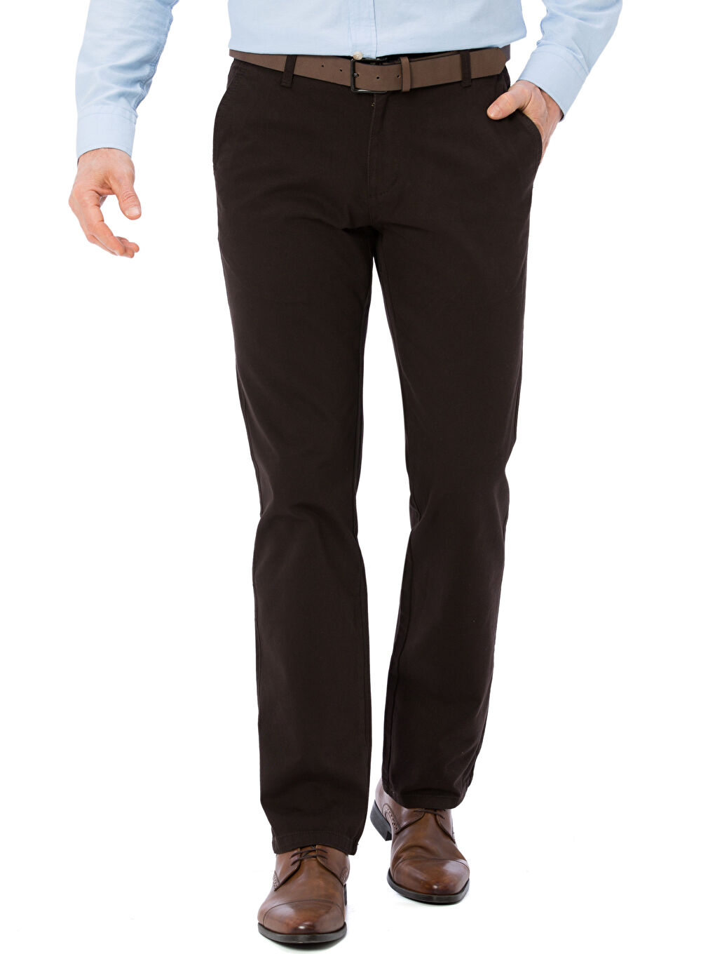 Kahverengi Çikolata Kahve Chino Pantolon-1