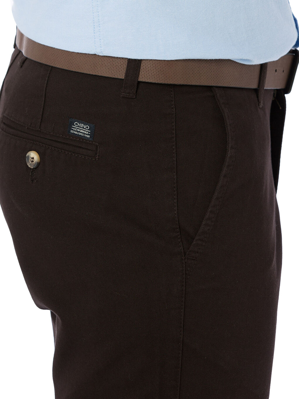 Kahverengi Çikolata Kahve Chino Pantolon-3