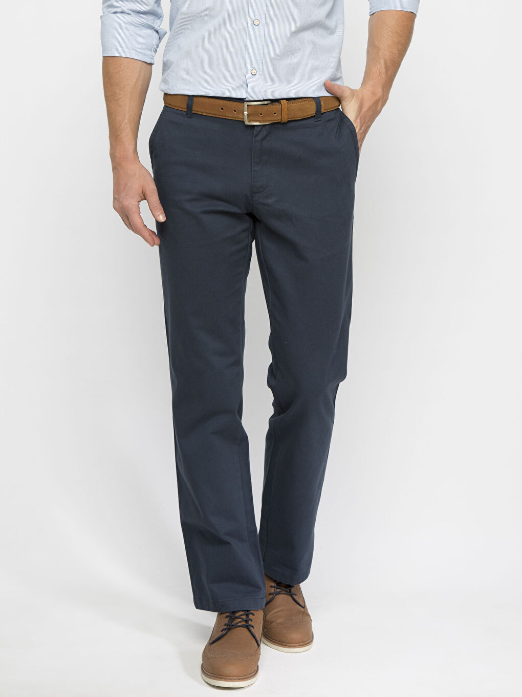 Lacivert Chino Pantolon