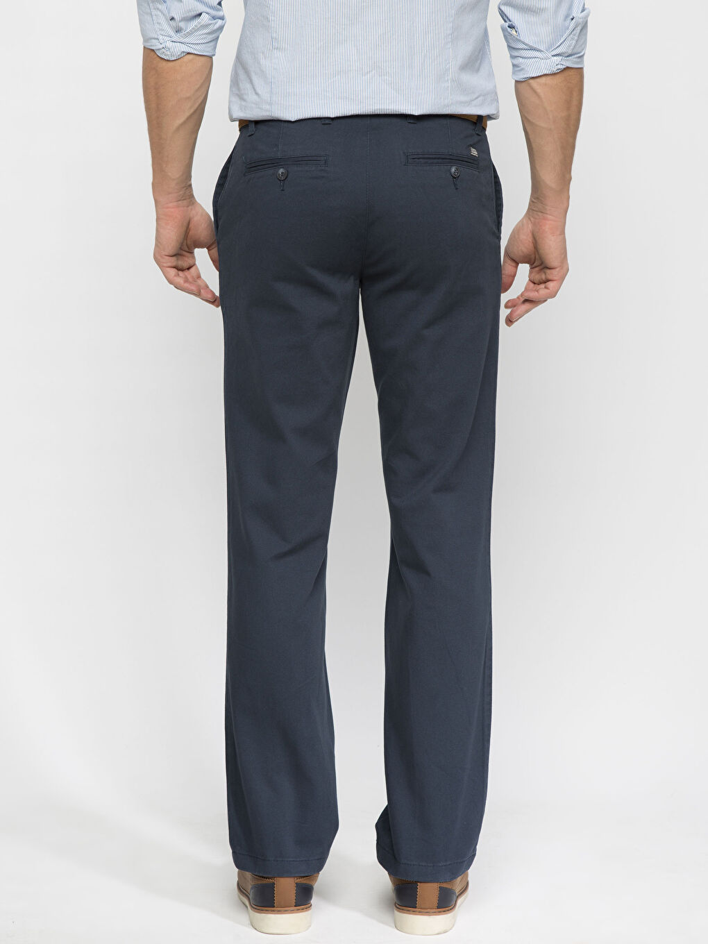 Lacivert Chino Pantolon-1