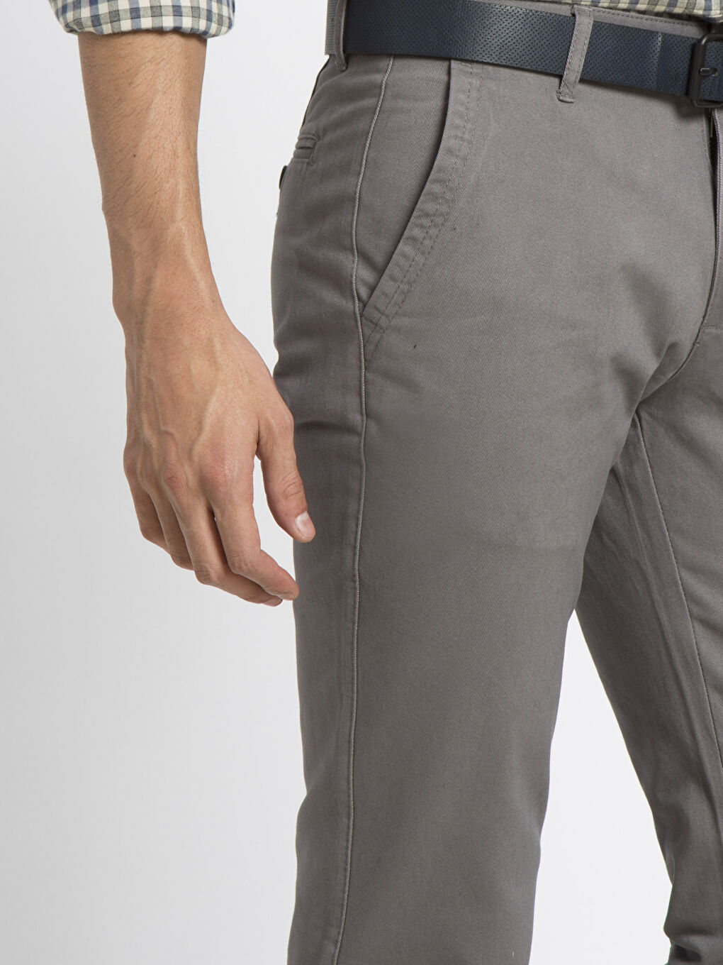 Pantalon chino GRIS Homme-3