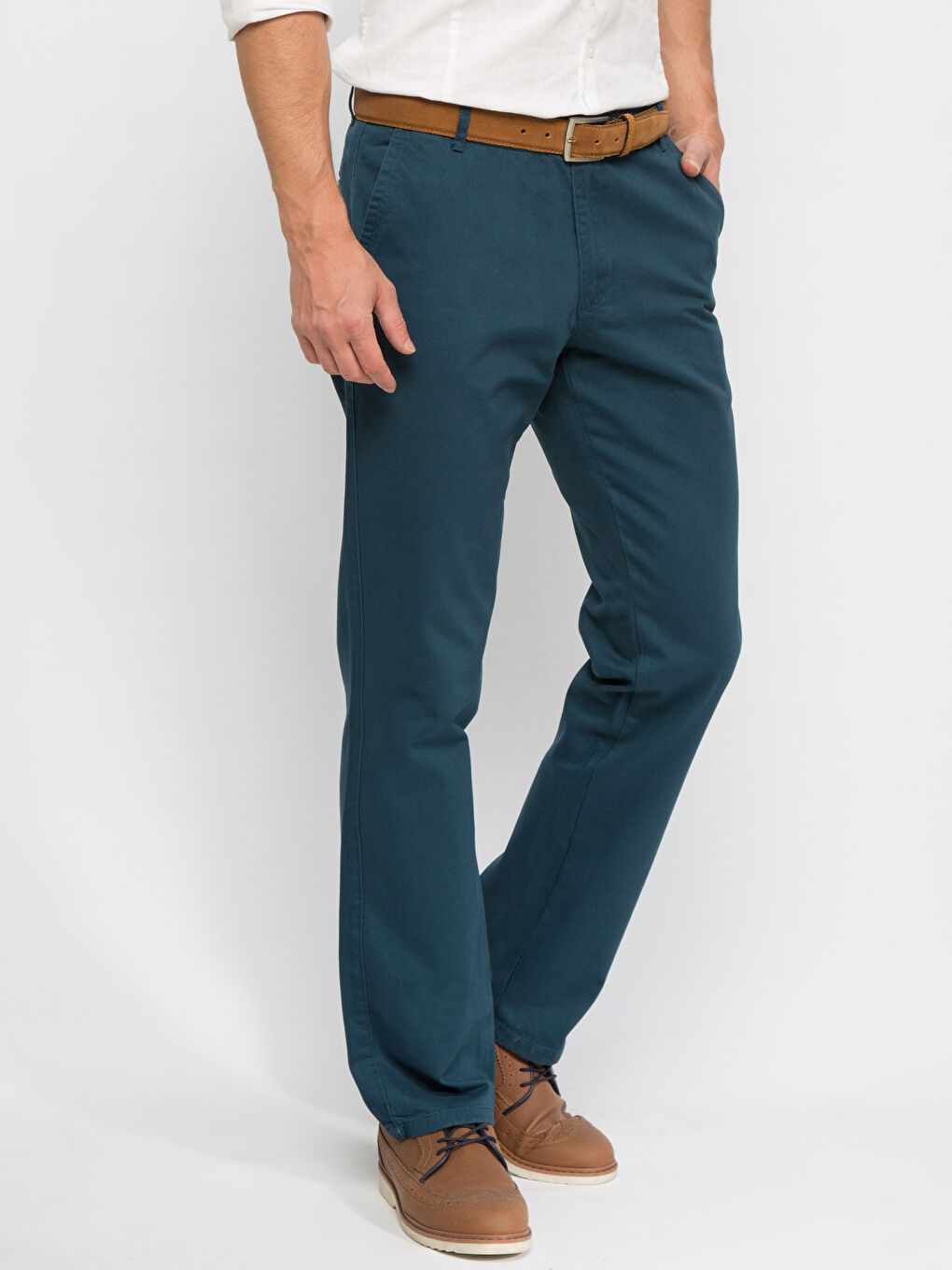 Koyu Petrol Chino Pantolon