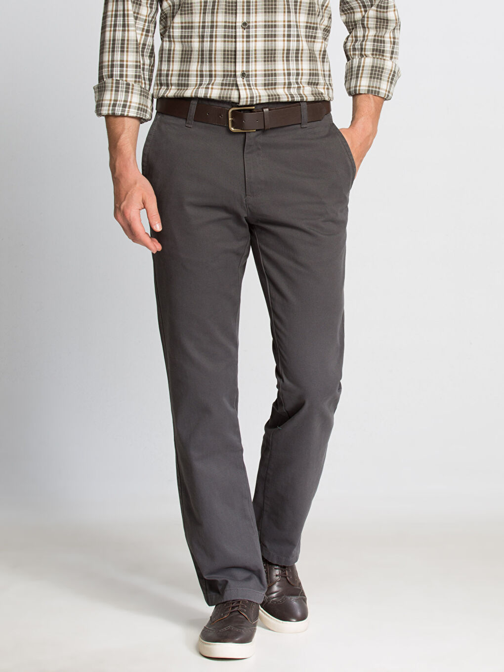 LCWAIKIKI Classic Man ANTHRACITE Chino Trousers -6K1281Z8-5GC