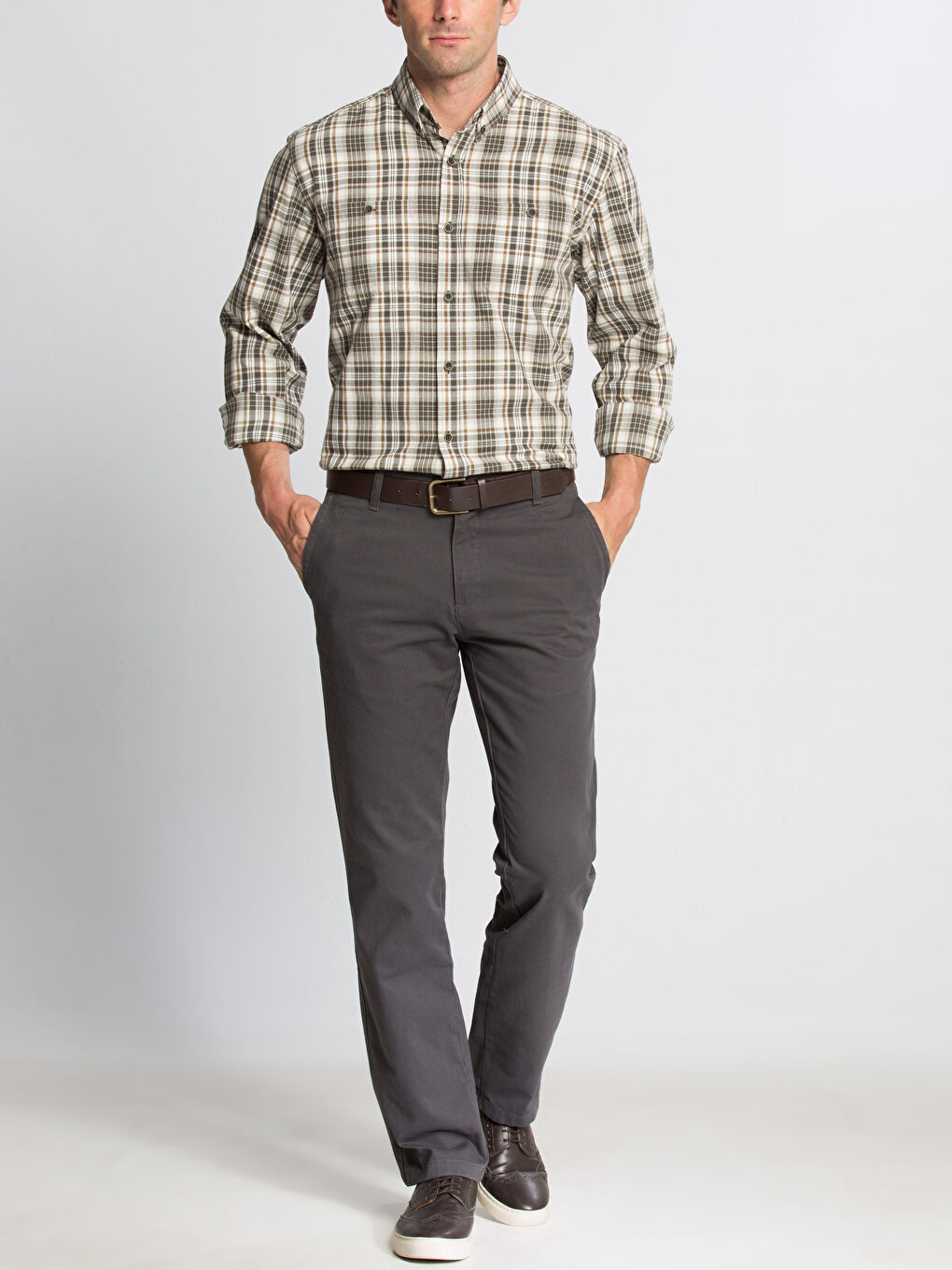 LCWAIKIKI Classic Man ANTHRACITE Chino Trousers -6K1281Z8-5GC