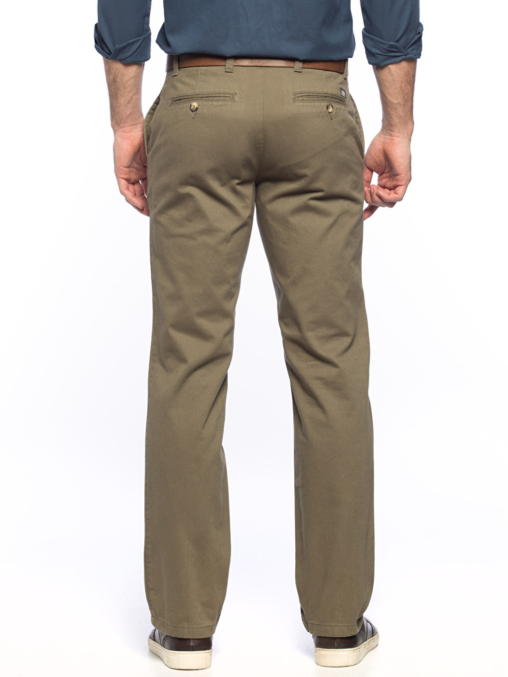 Pantalon chino Kaki Homme-1