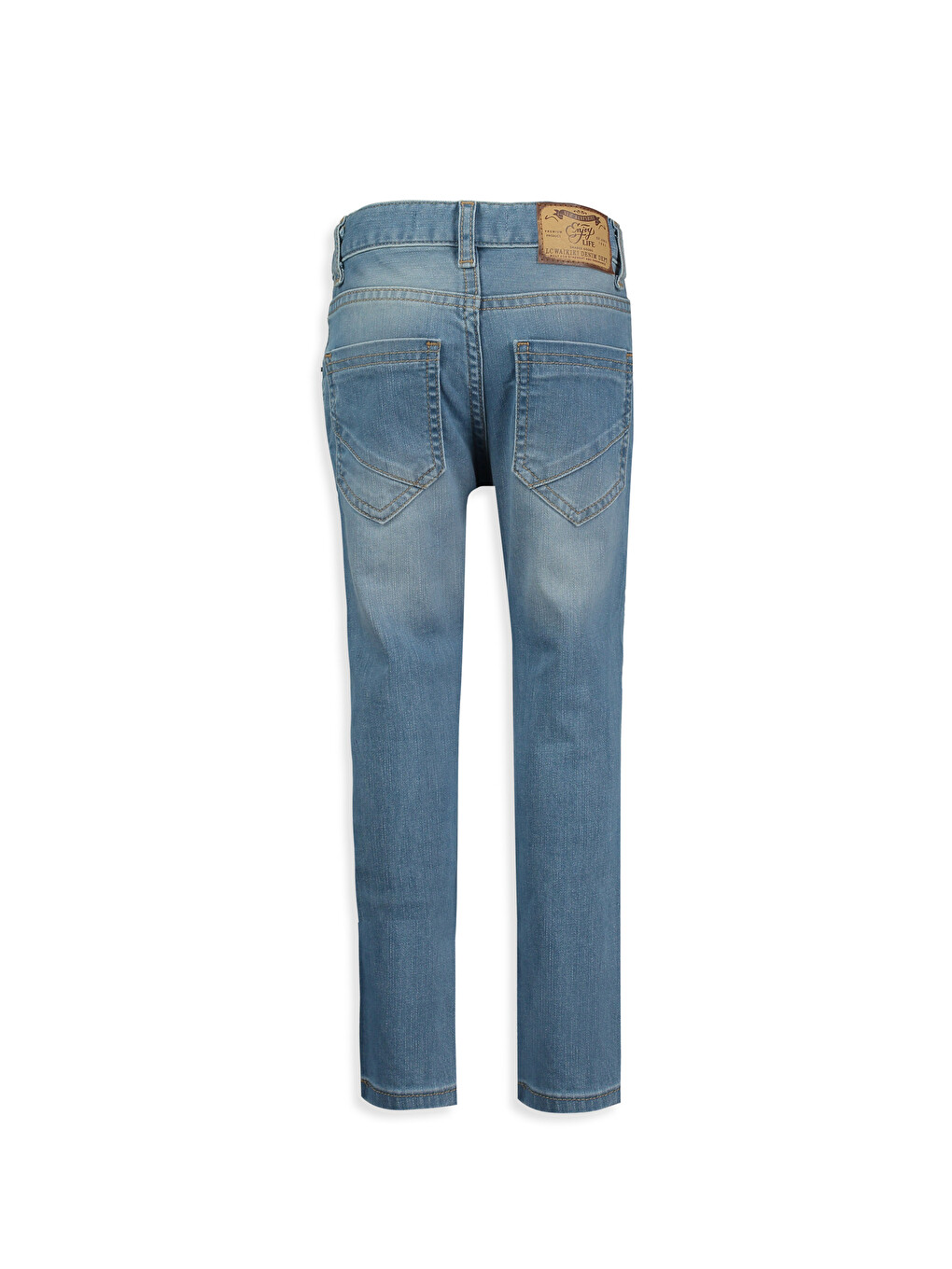 S. Açık İndigo Rodeo Jean Pantolon-1
