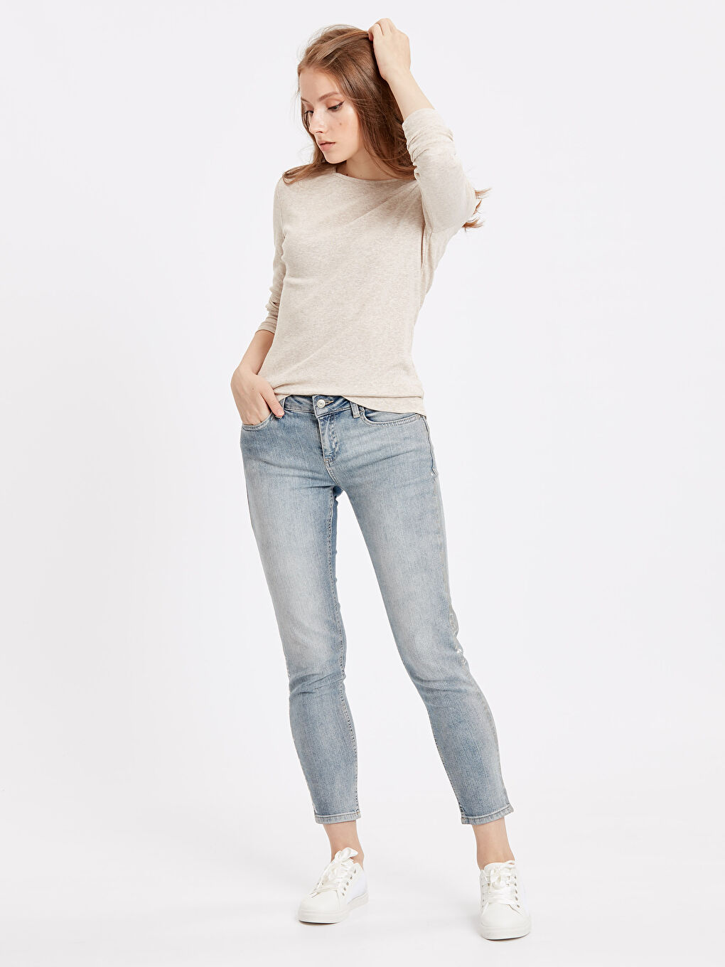 T-shirt BEIGE Femme-2