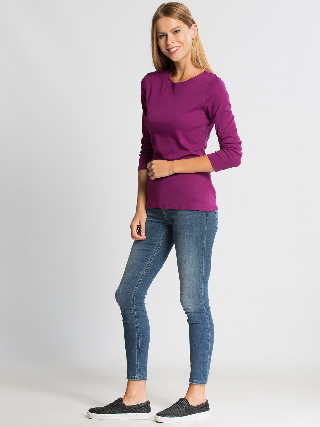 Fuşya Canlı Magenta Tişört-2