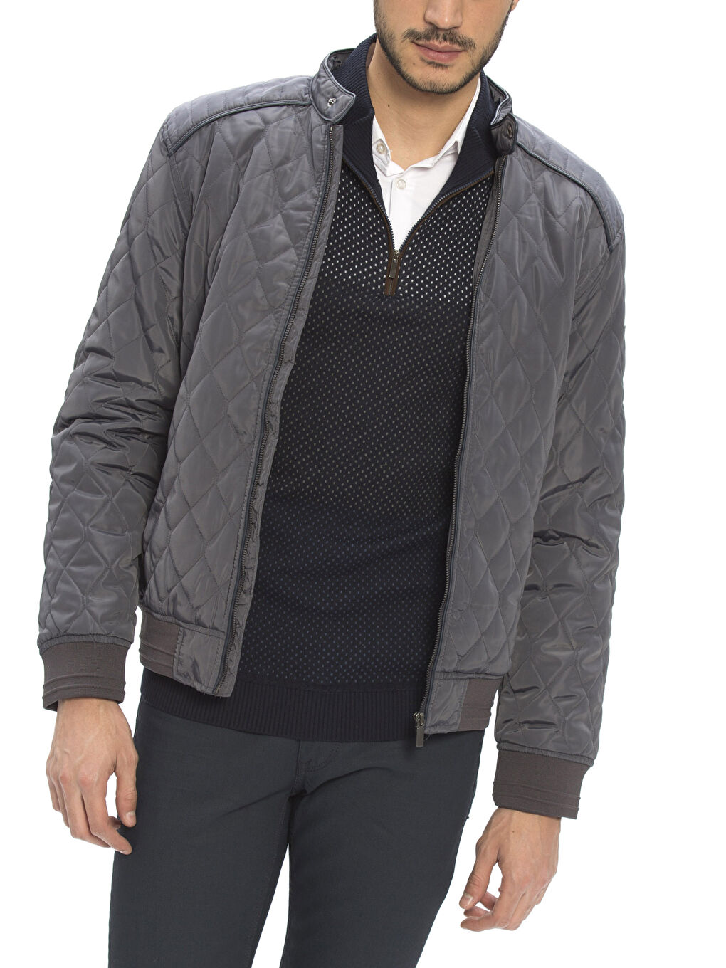 Man WHITE Puffer Coat