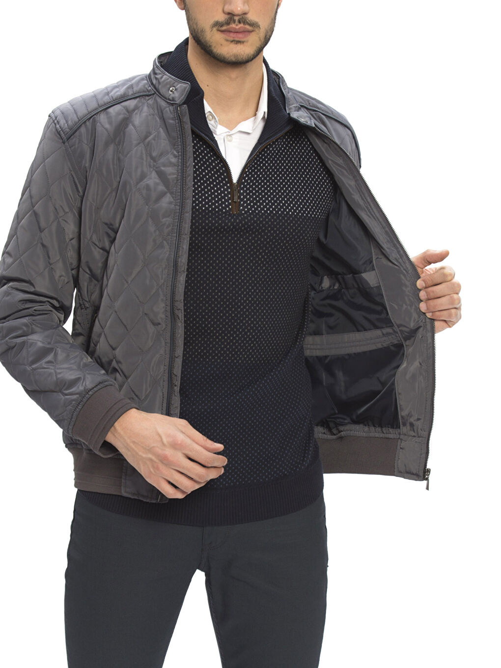 Man WHITE Puffer Coat-1