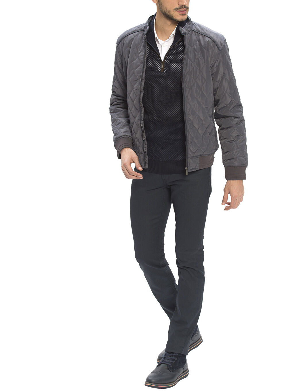 Man WHITE Puffer Coat-3