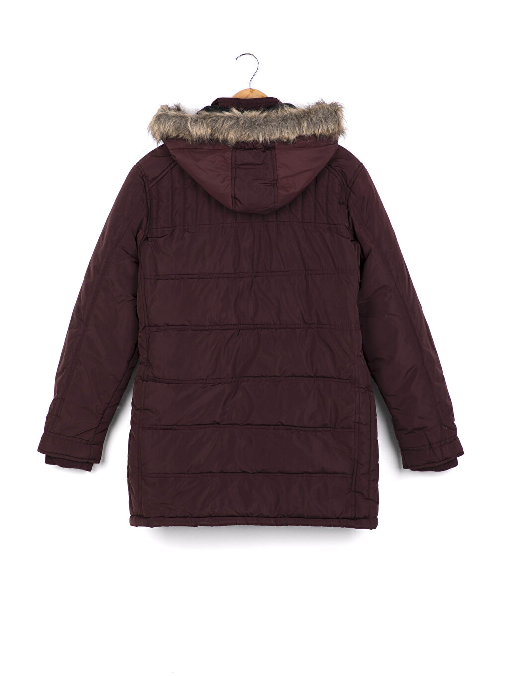 Standard Fit Heavy Short Coat with Hood-1