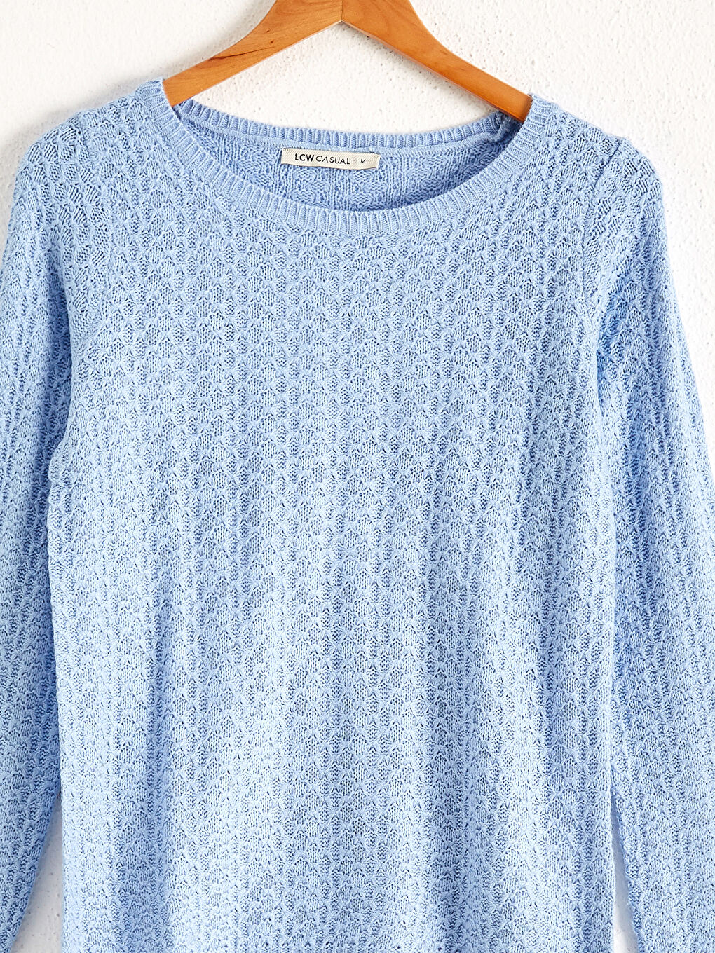 Mavi Bisiklet Yaka İnce Triko Kazak-2