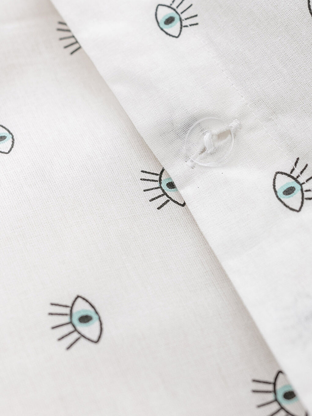 Mavi Baskılı Çift Kişilik Nevresim Takımı-4