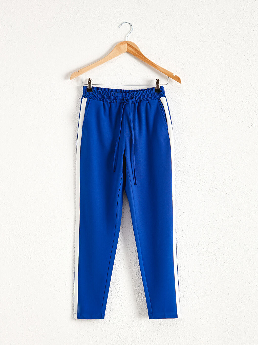 Elastic Waist Striped Sweatpants
