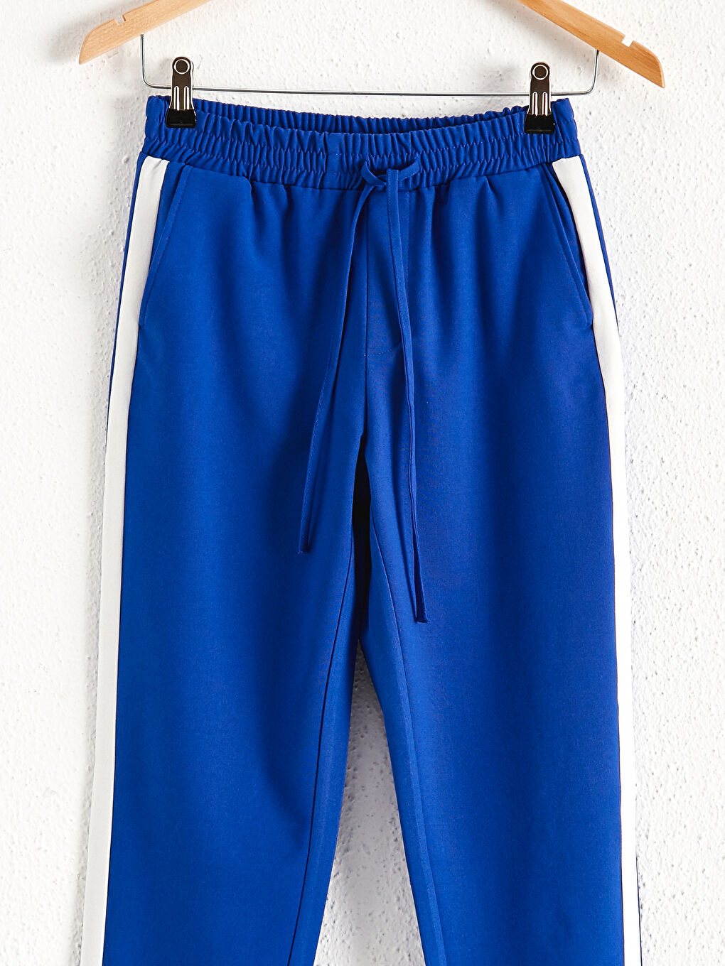 Elastic Waist Striped Sweatpants-2
