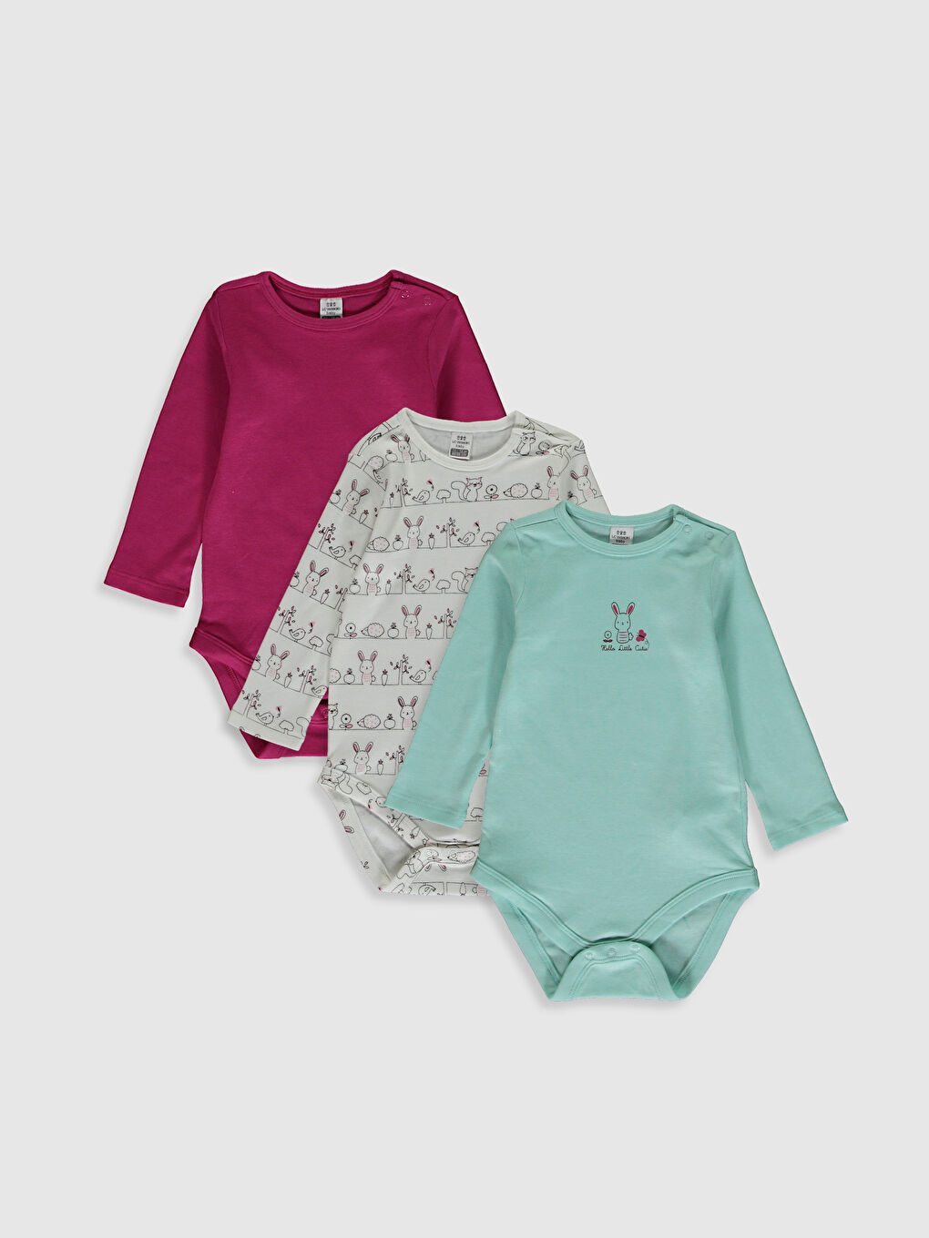 LCW baby Baby Girl Snaps Body 3 Pieces -7K4263Z1-713