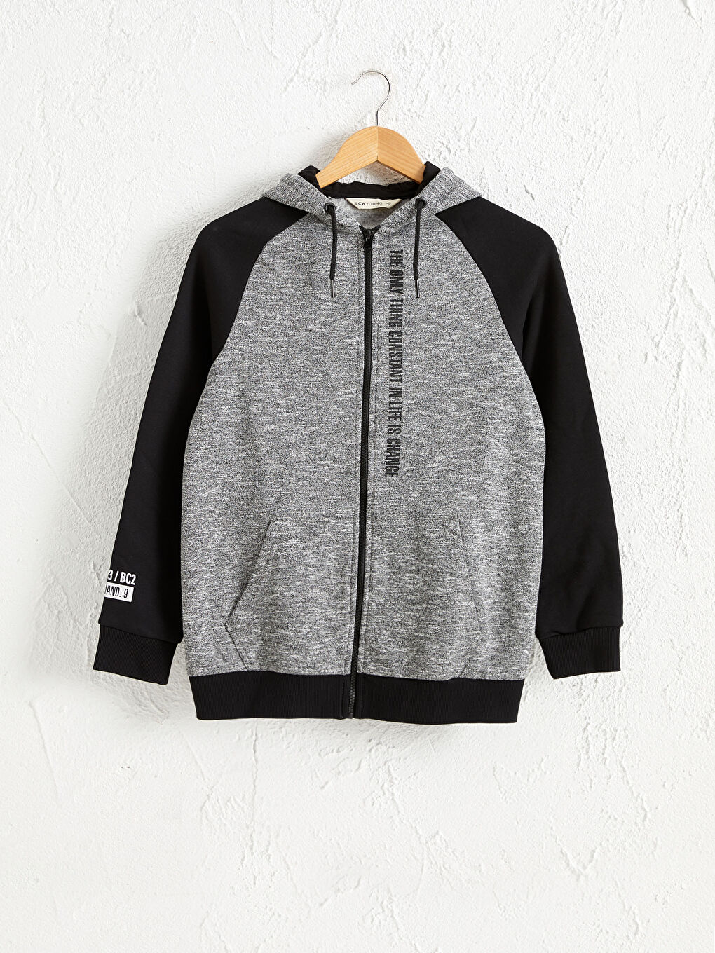 Кардиган на молнии с капюшоном