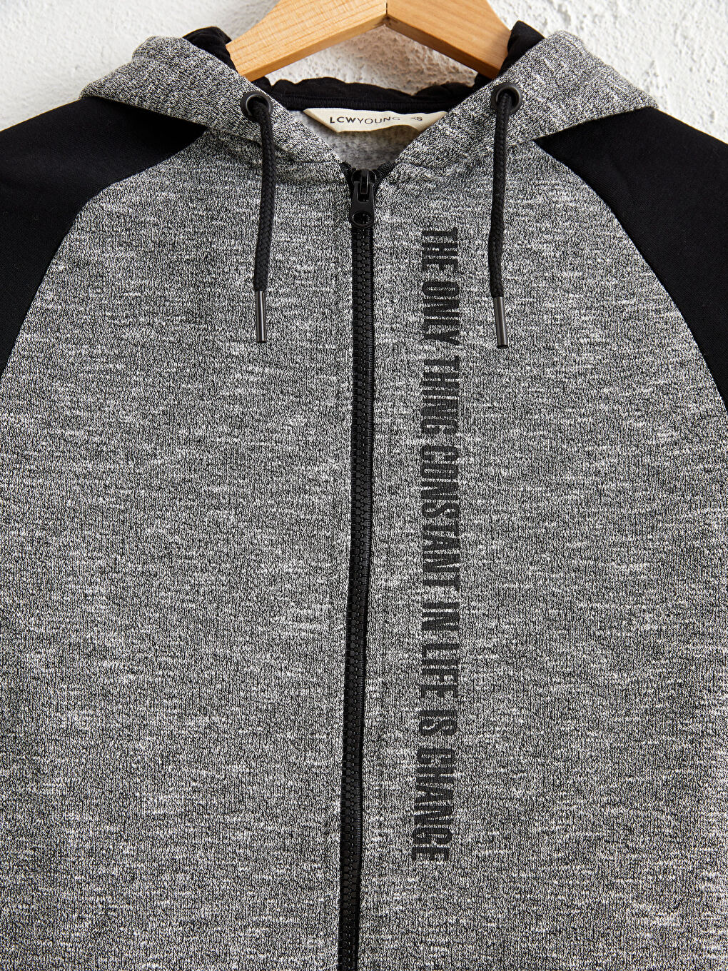 Кардиган на молнии с капюшоном-1