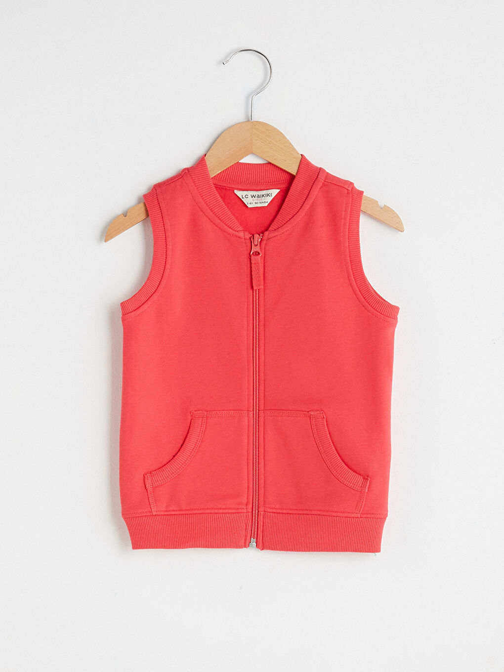 Basic Girl Vest With Zipper