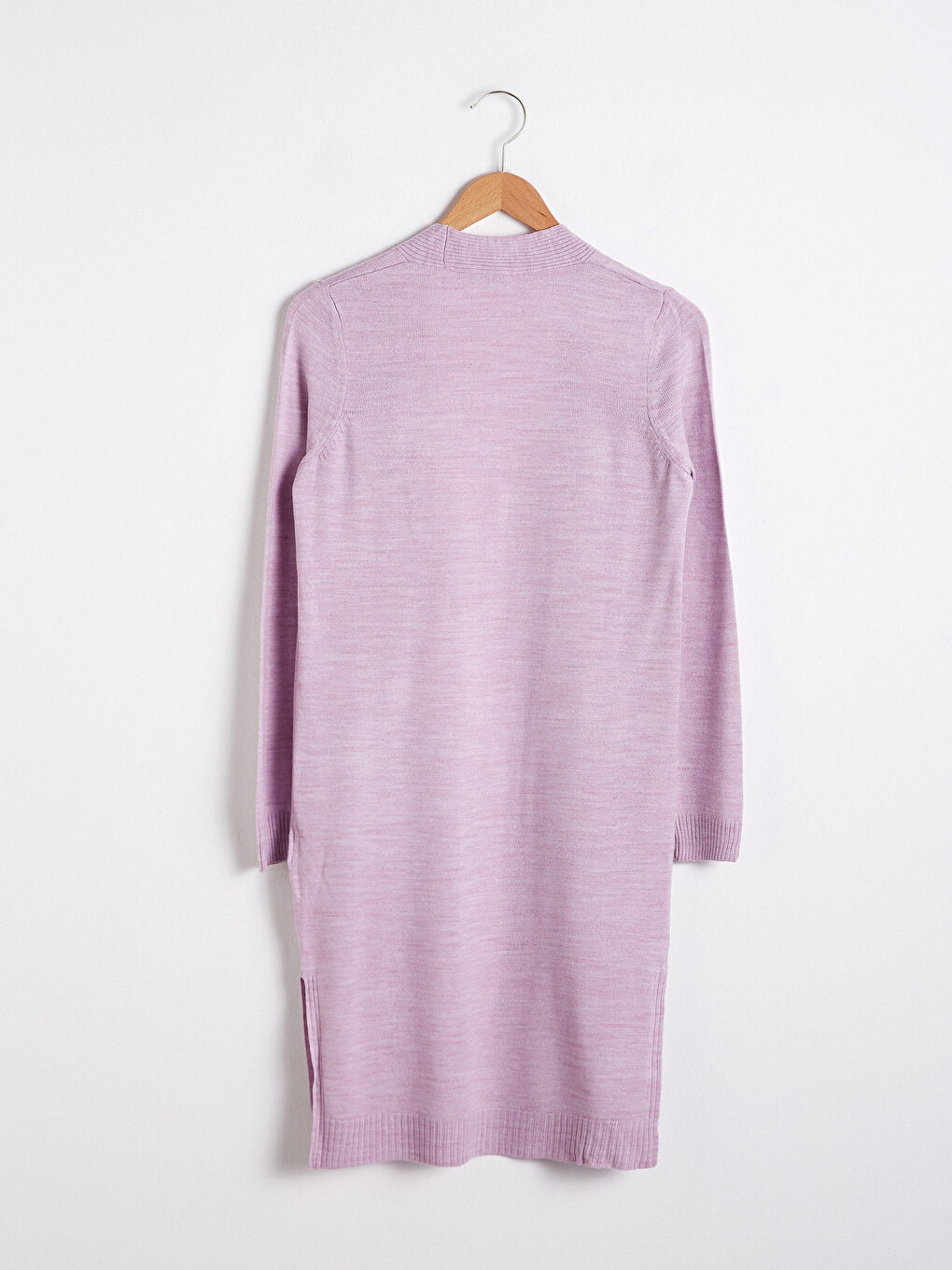 Long Sleeve Plain Knitwear Basic Cardigan-6