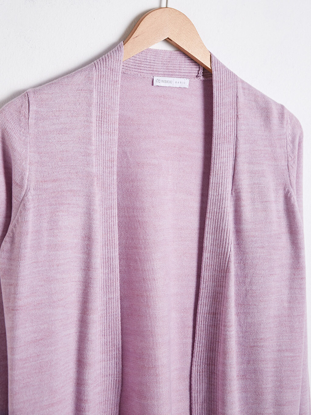 Long Sleeve Plain Knitwear Basic Cardigan-7