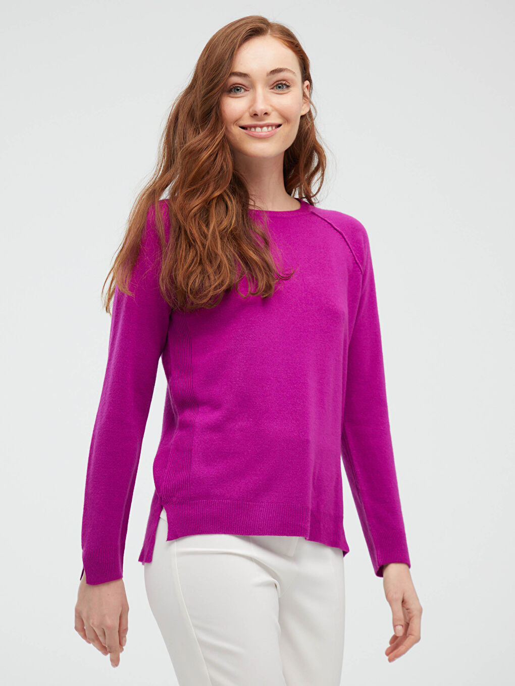 Πουλόβερ Ακρυλικό με Στρογγυλή Λαιμόκοψη