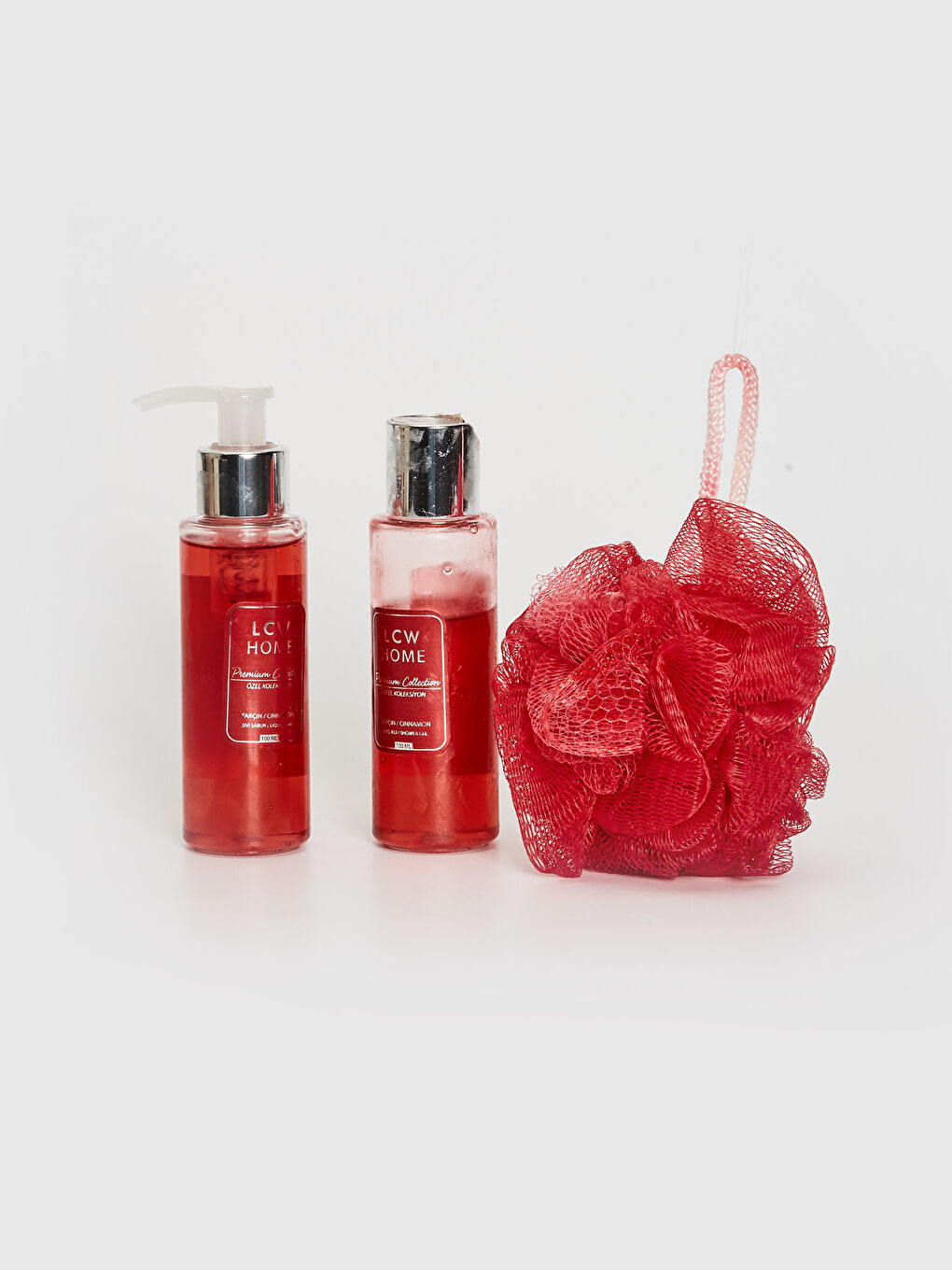 LCW HOME مجموعة من 3 عبوات من جل الاستحمام المعطر بالقرفة والصابون السائل ونفث الاستحمام -8WK331Z8-LTQ