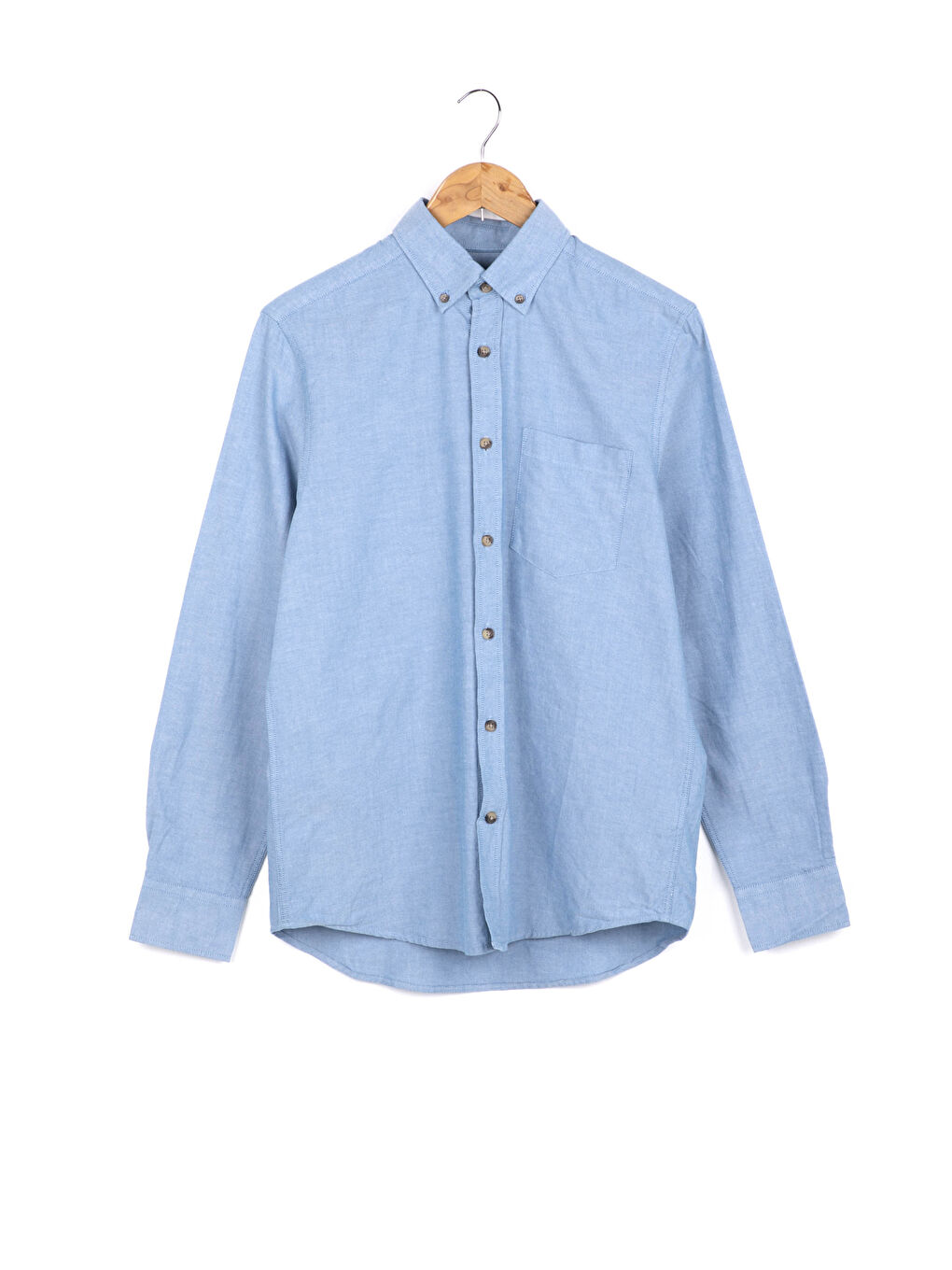 LCWAIKIKI Basic Regular Fit Long Sleeve Oxford Shirt