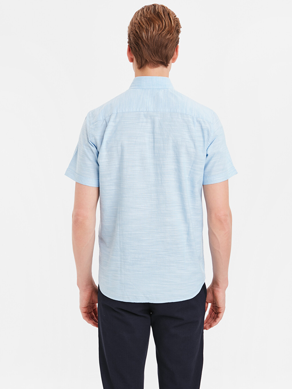 Regular Fit Short Sleeve Men's Shirt-1