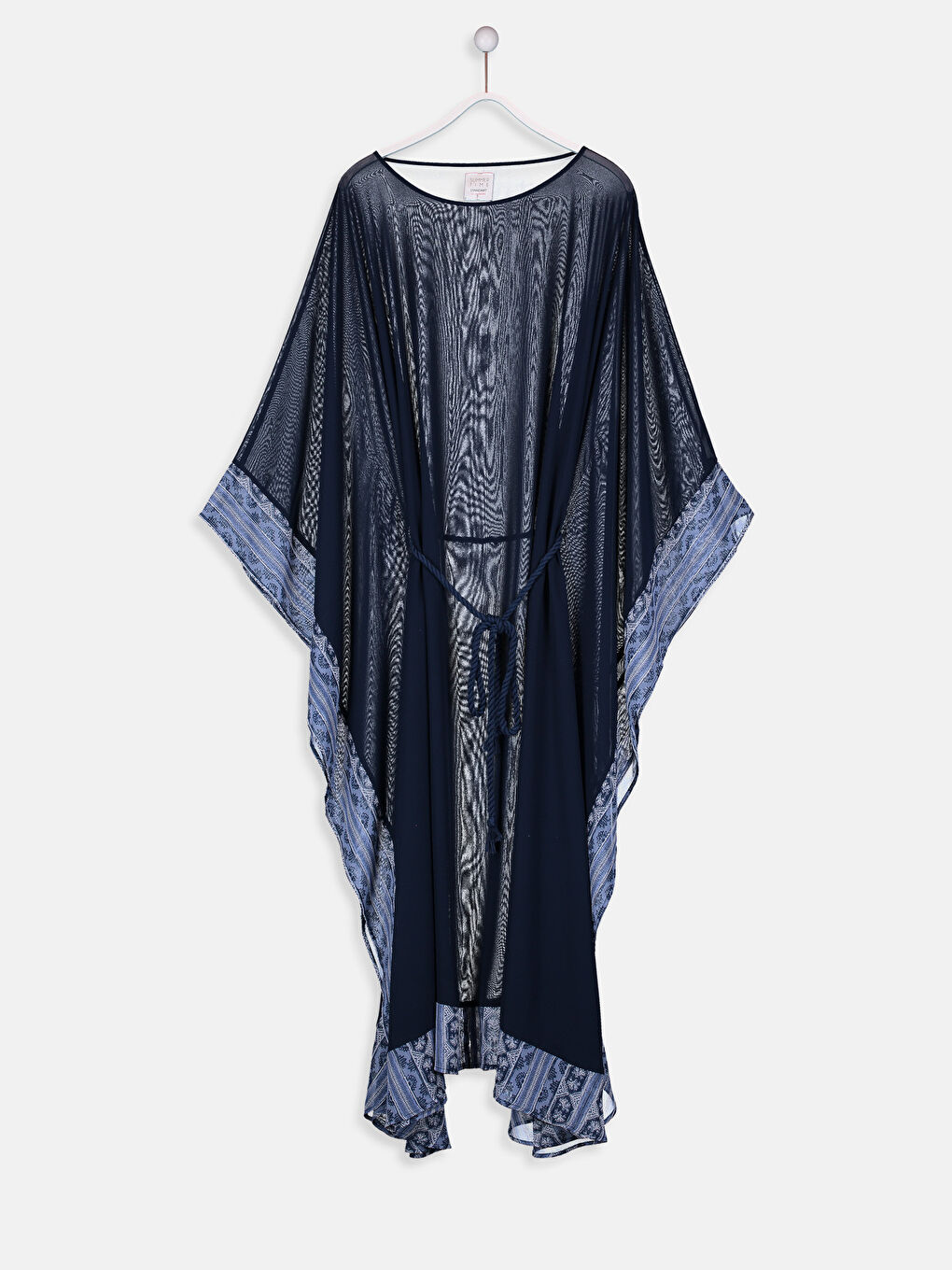 Рокля с лодка деколте и прилеп ръкав от поплин за жени