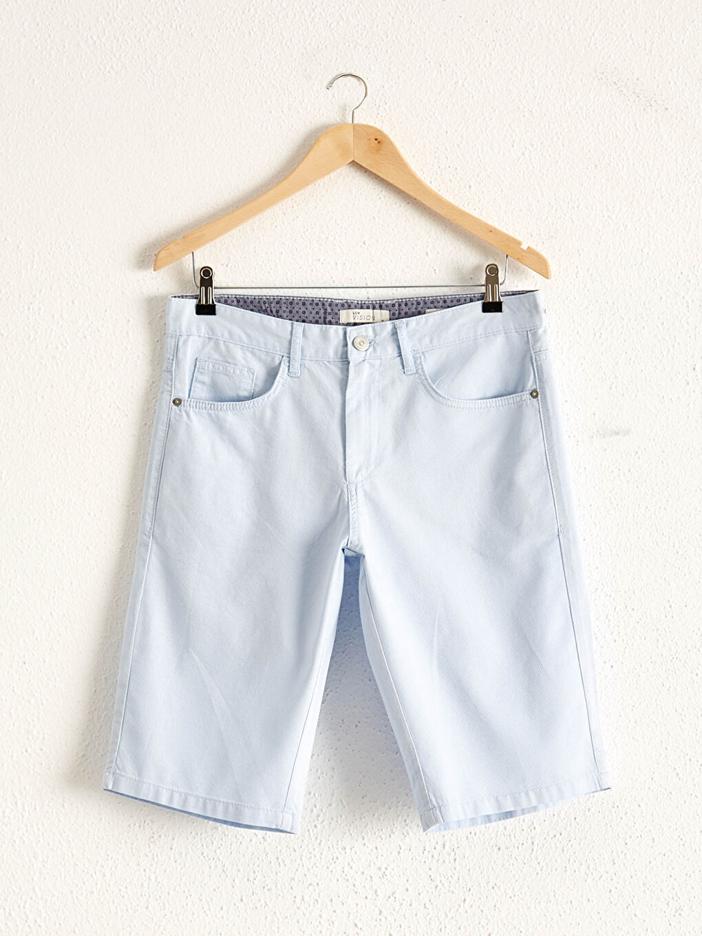 Mavi Regular Fit Bermuda Şort-4