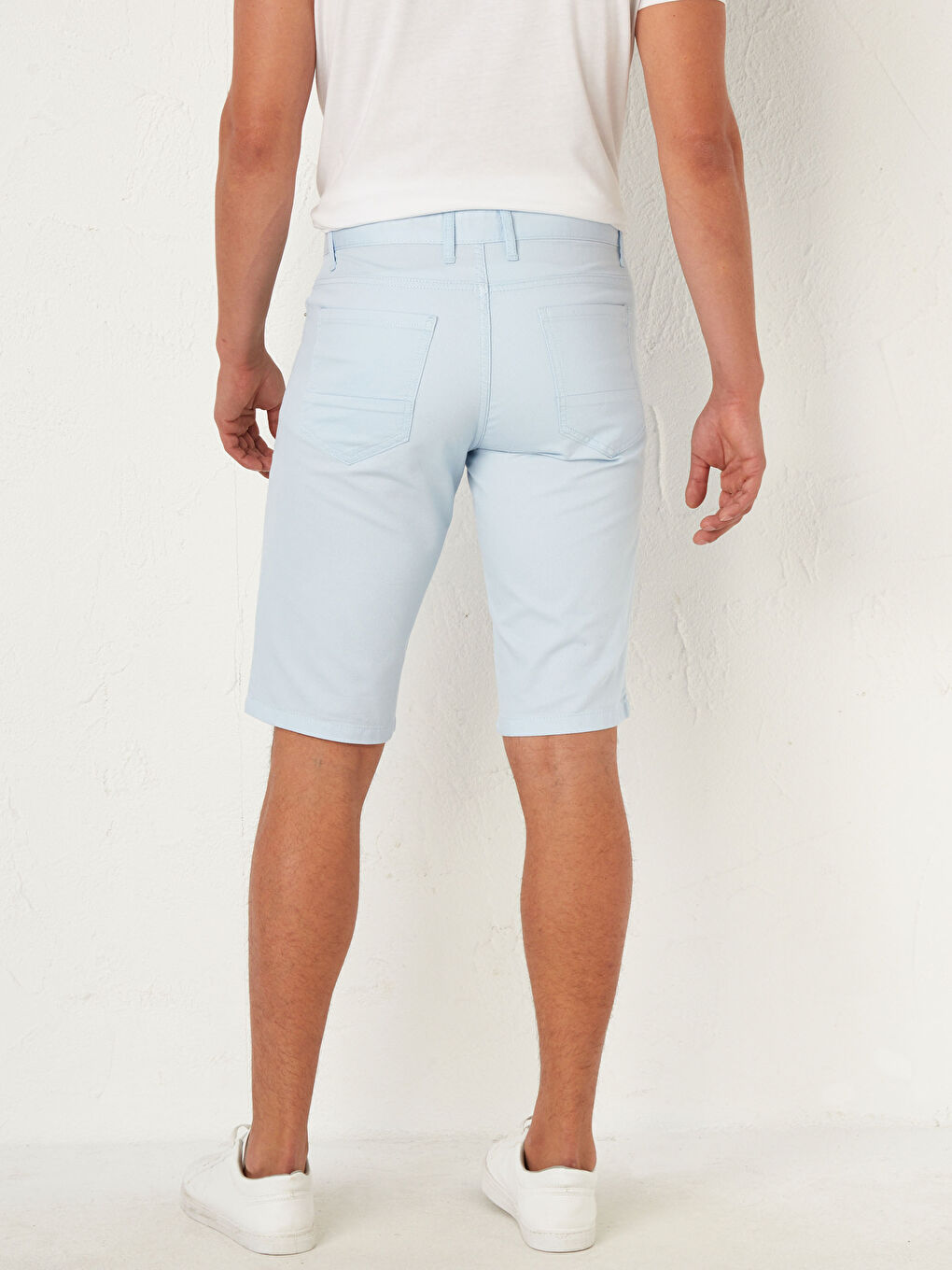 Mavi Regular Fit Bermuda Şort-3