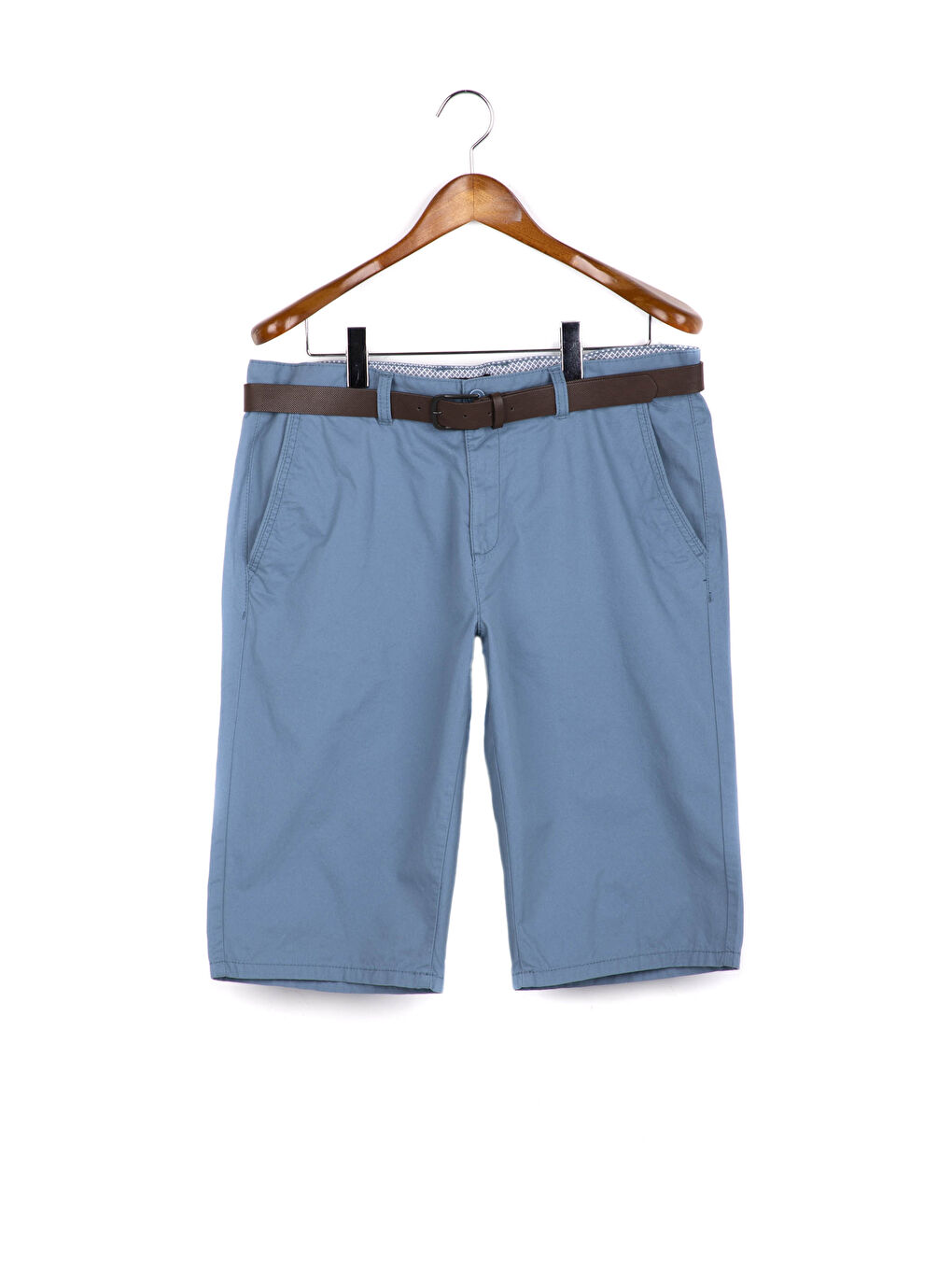 Шорты из габардина стандартного кроя