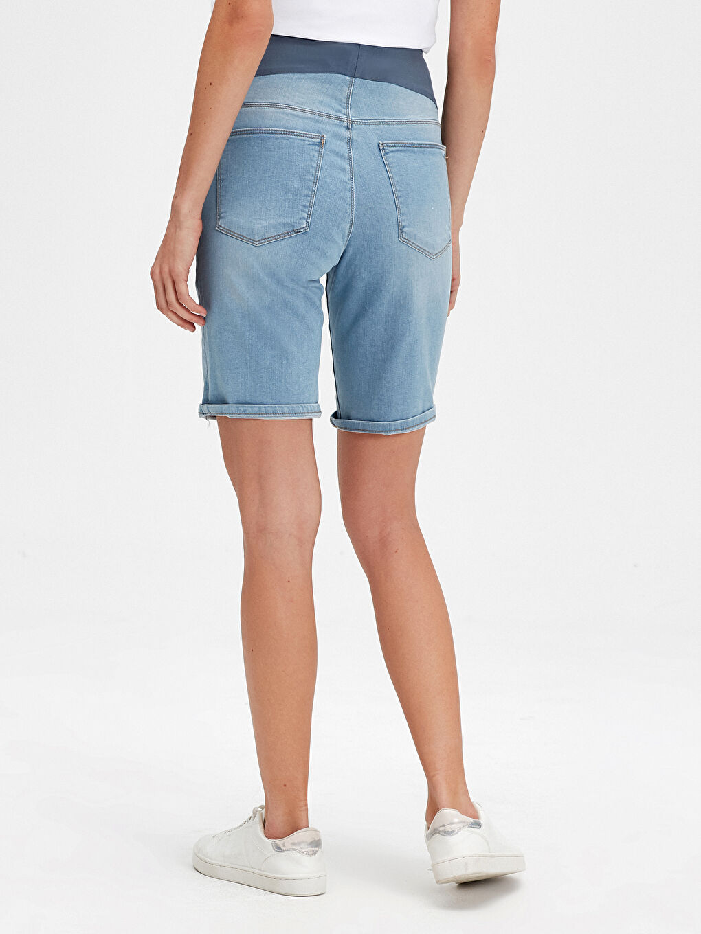 Jean Maternity Shorts-3