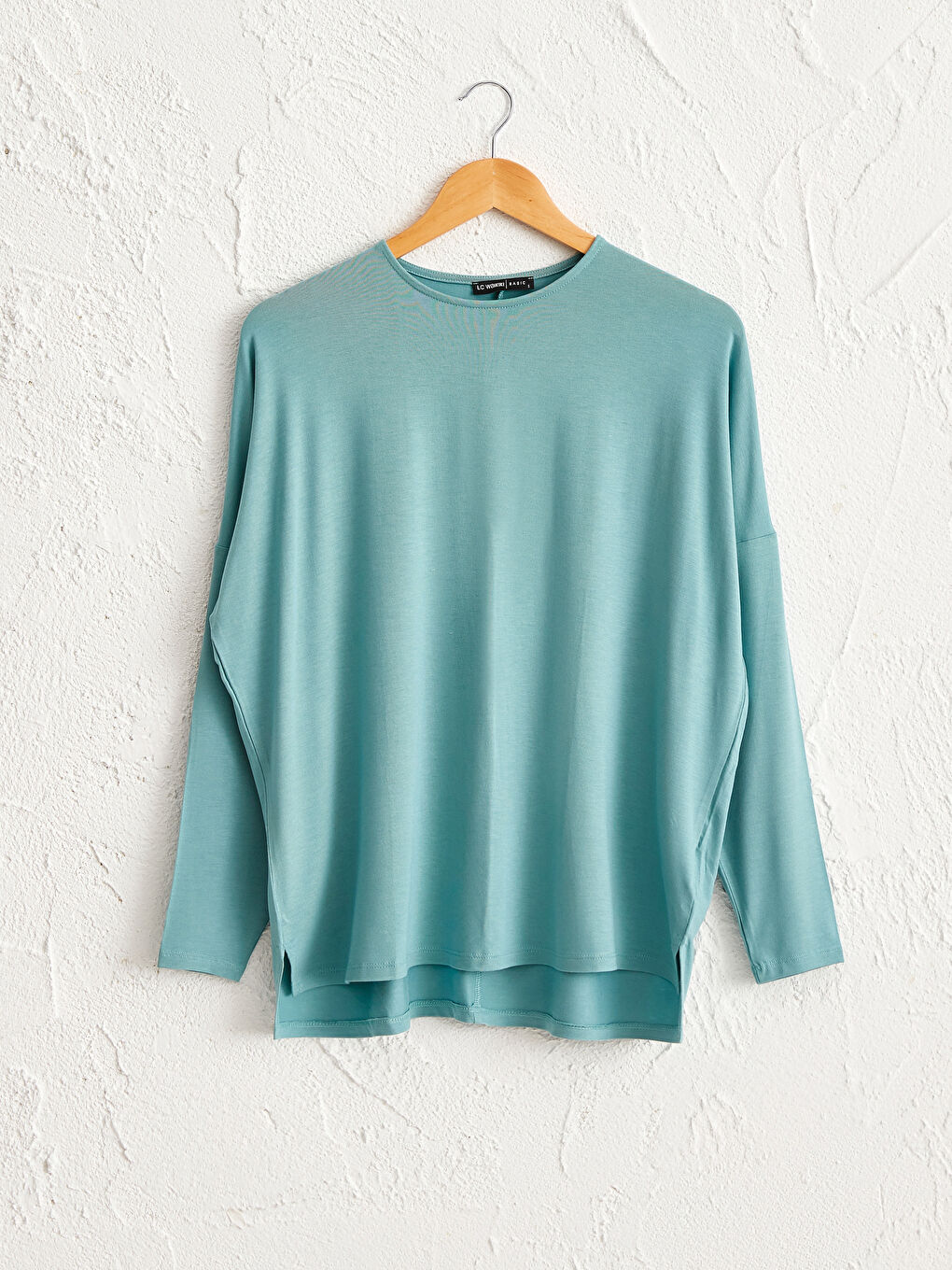 Plain Basic Loose Fit Viscose T-Shirt-1