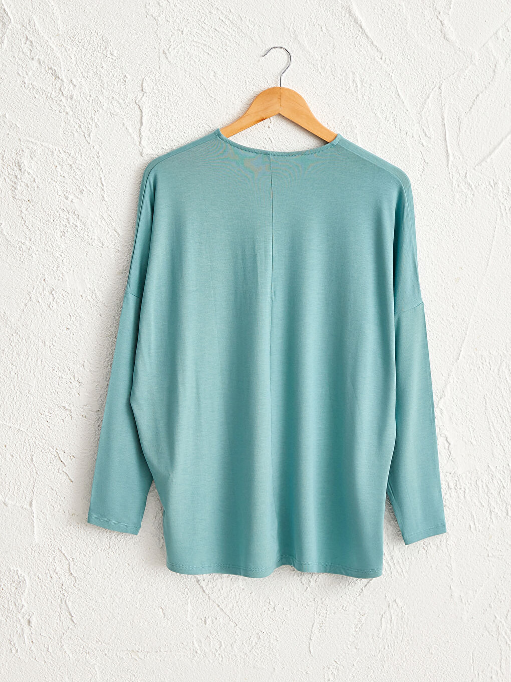 Plain Basic Loose Fit Viscose T-Shirt-2