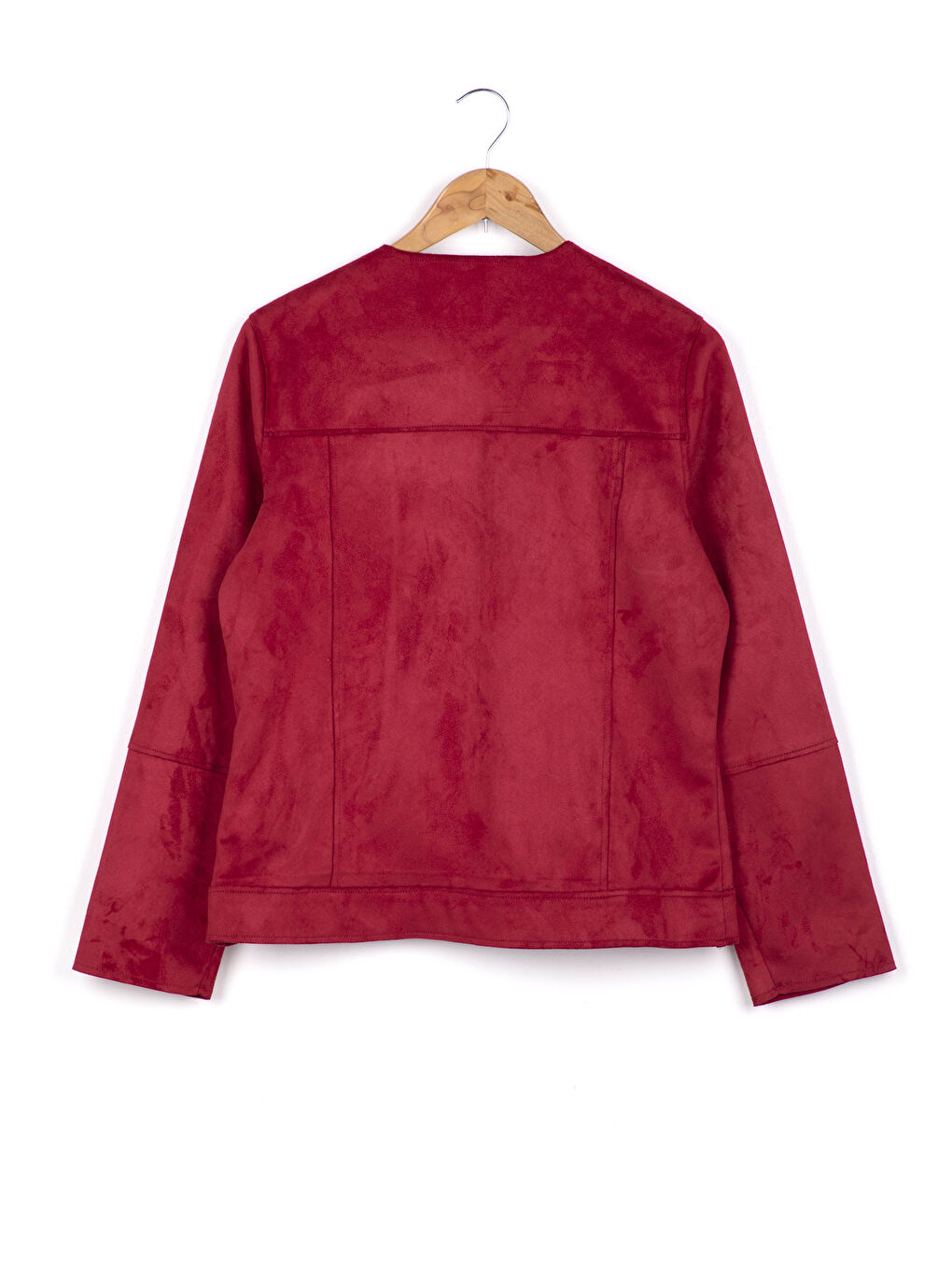 Thin Suede Zipper Coat-1