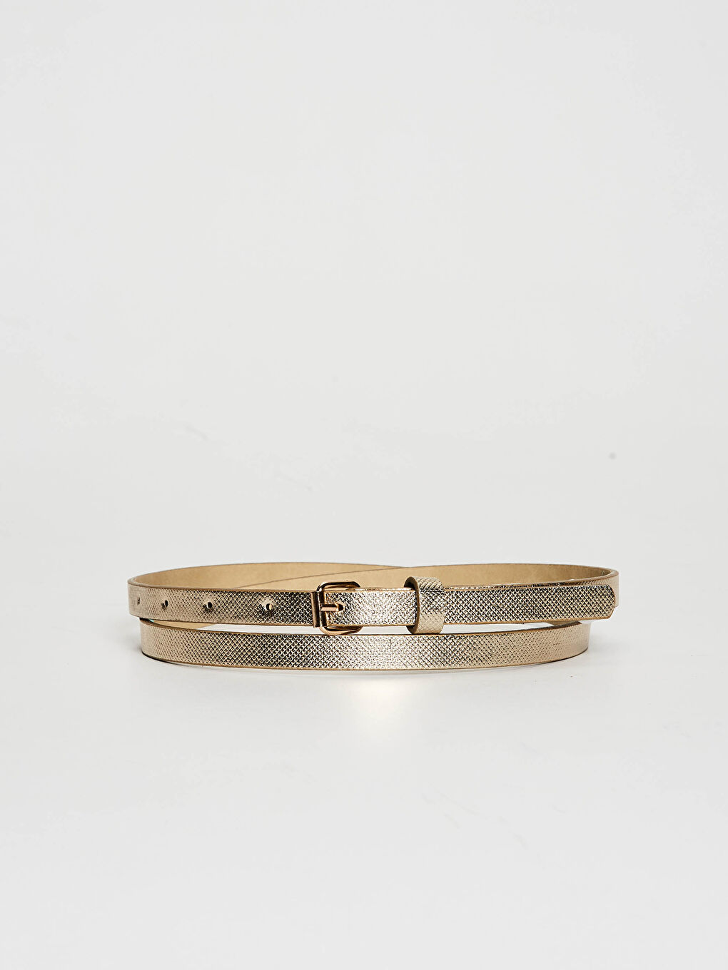 Karışık Deri Görünümlü Kemer 3'lü-3