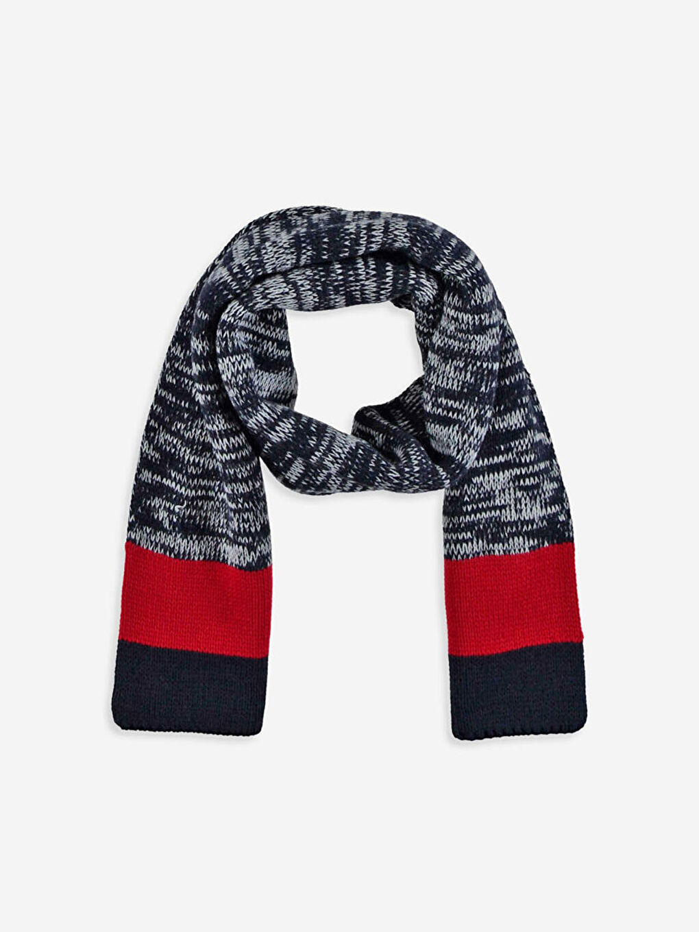 Унисекс Морско-Синьо Комплект шал & шапка & ръкавици-2