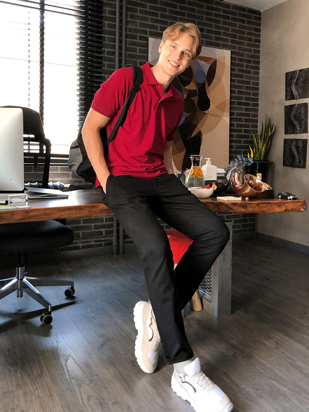 Extra Slim Fit Gabardine Chino Trousers