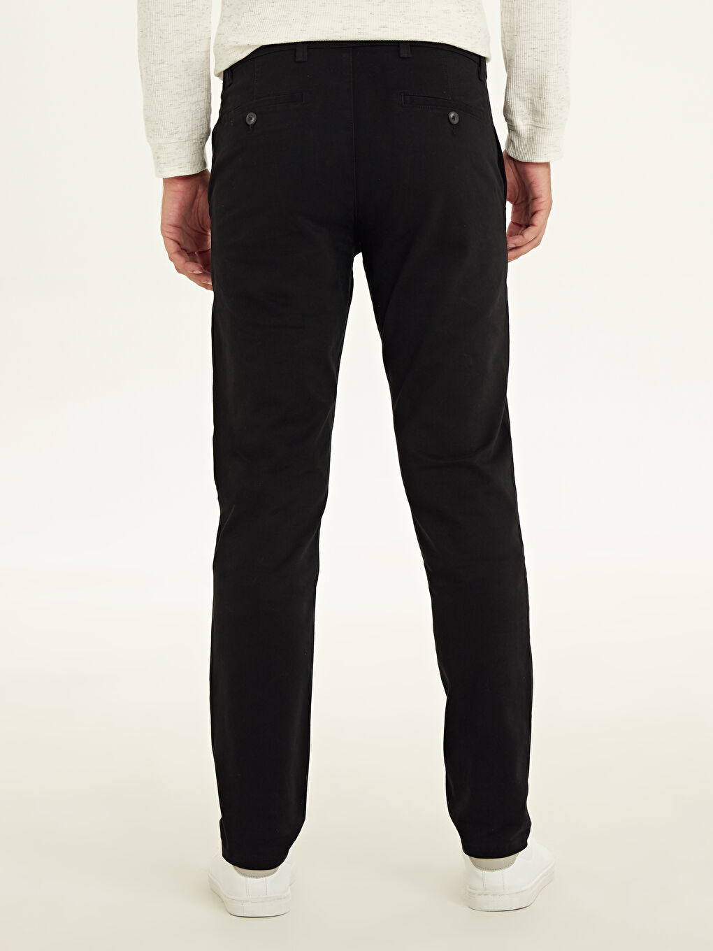 Extra Slim Fit Gabardine Chino Trousers-4