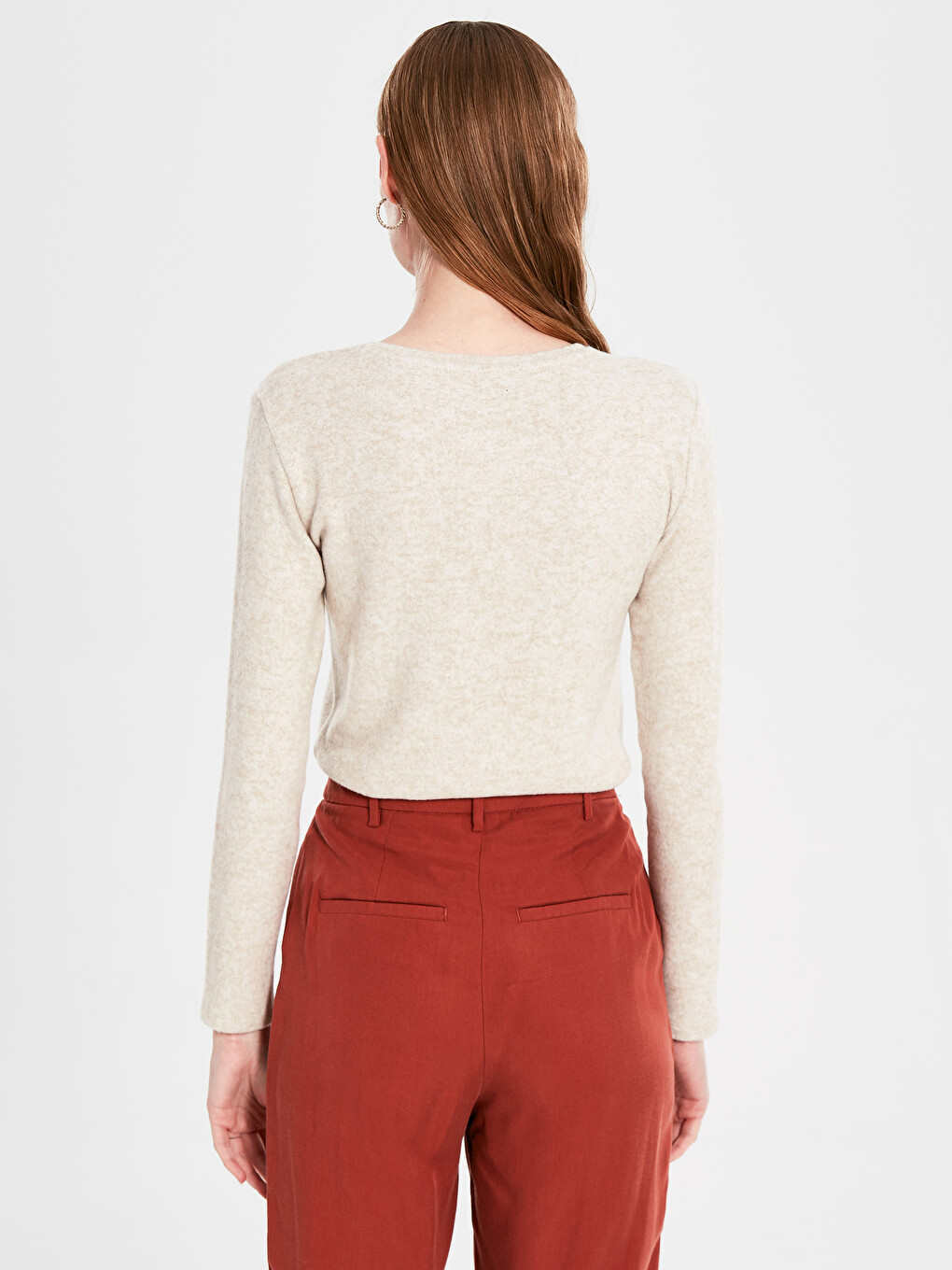 Crew Neck Basic Long Sleeve T-shirt-3