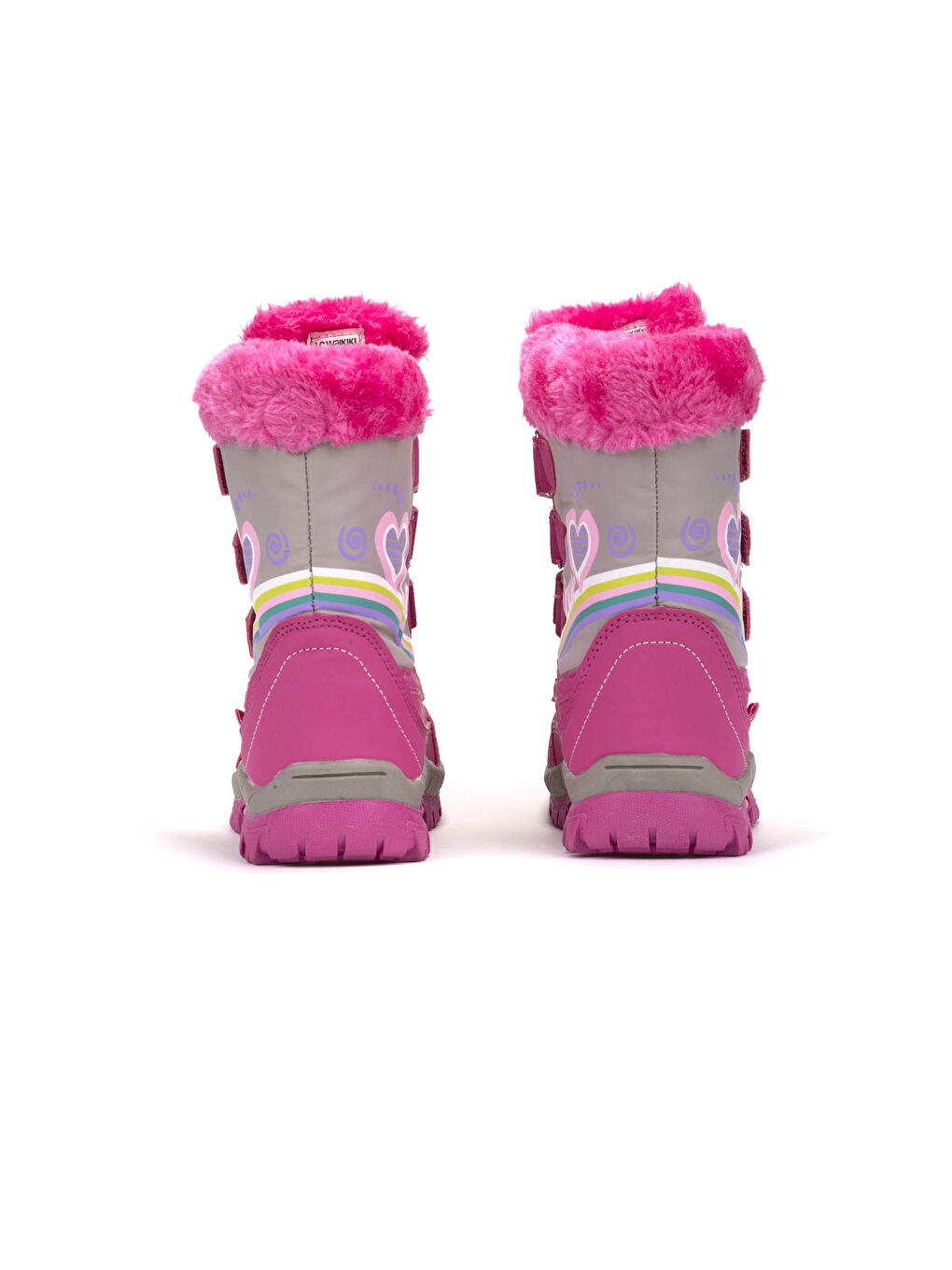 Girl's Fur Lining Snow Boots-3