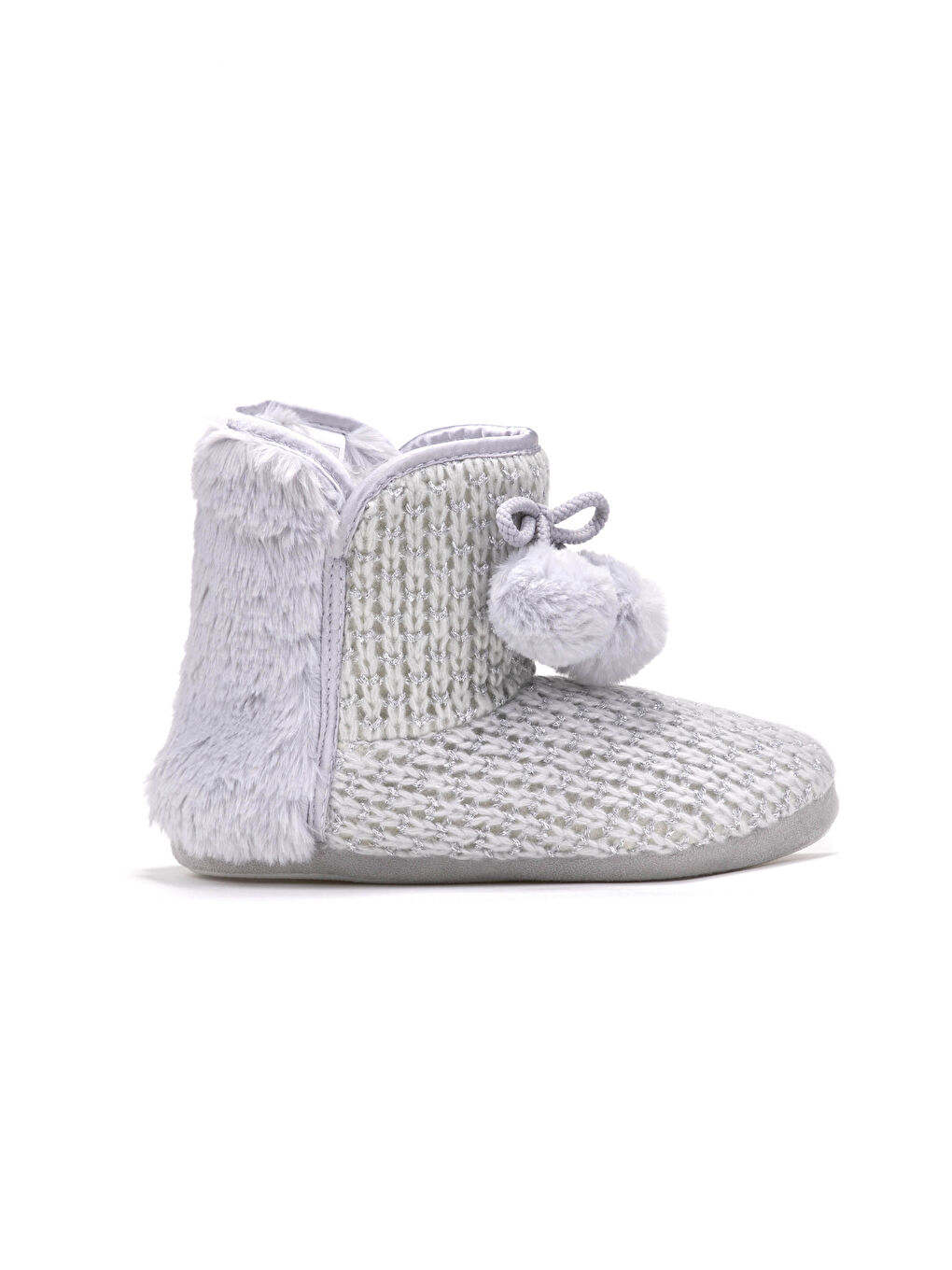 Damen Pompom Detail Hausstiefel-1