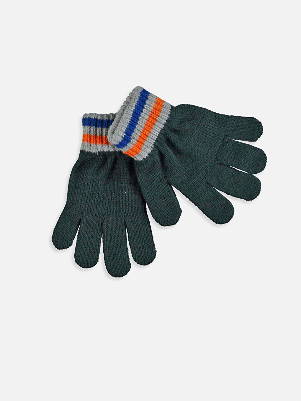 Lacivert Erkek Çocuk Triko Atkı Bere ve Eldiven Takım-2