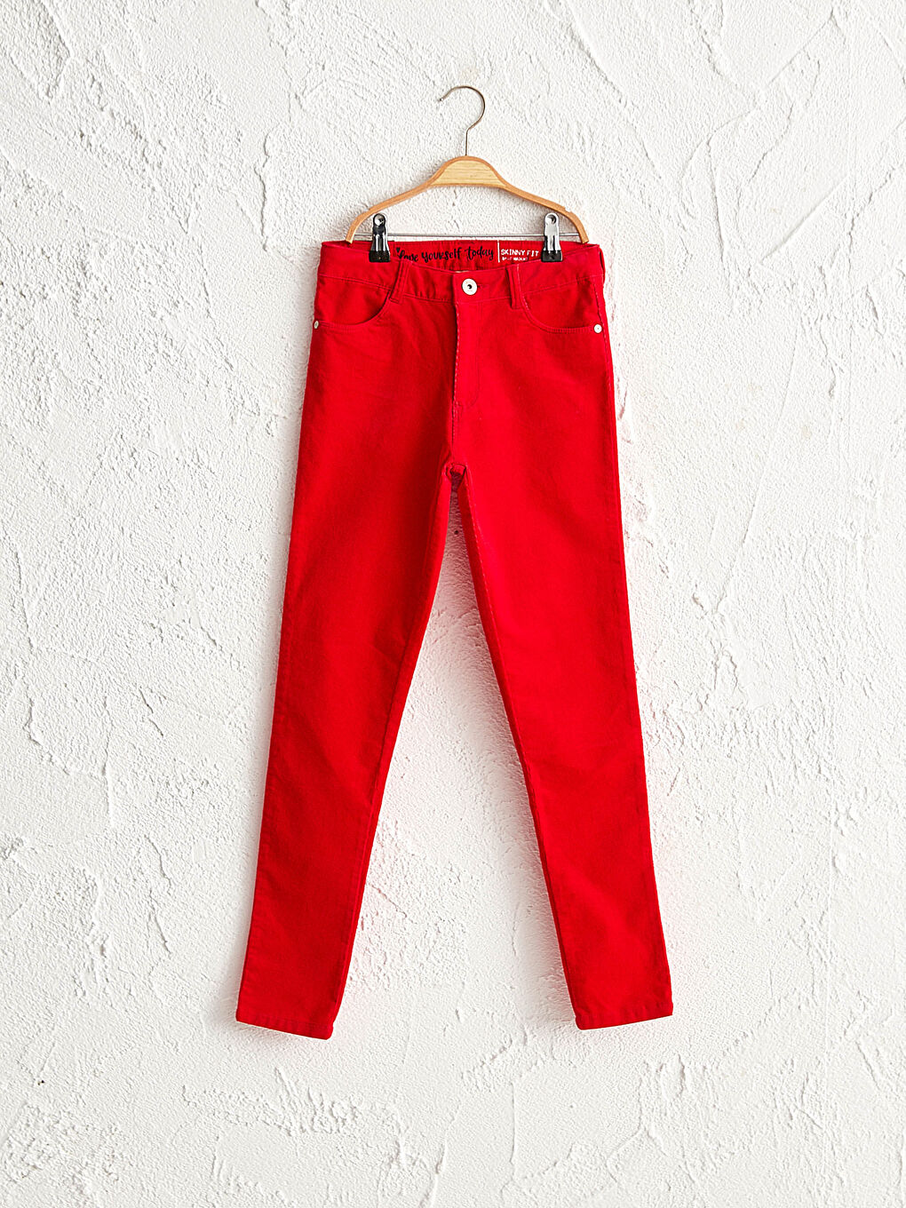 LCW Kids Girl's Skinny Velvet Trousers -9W4825Z4-HPM