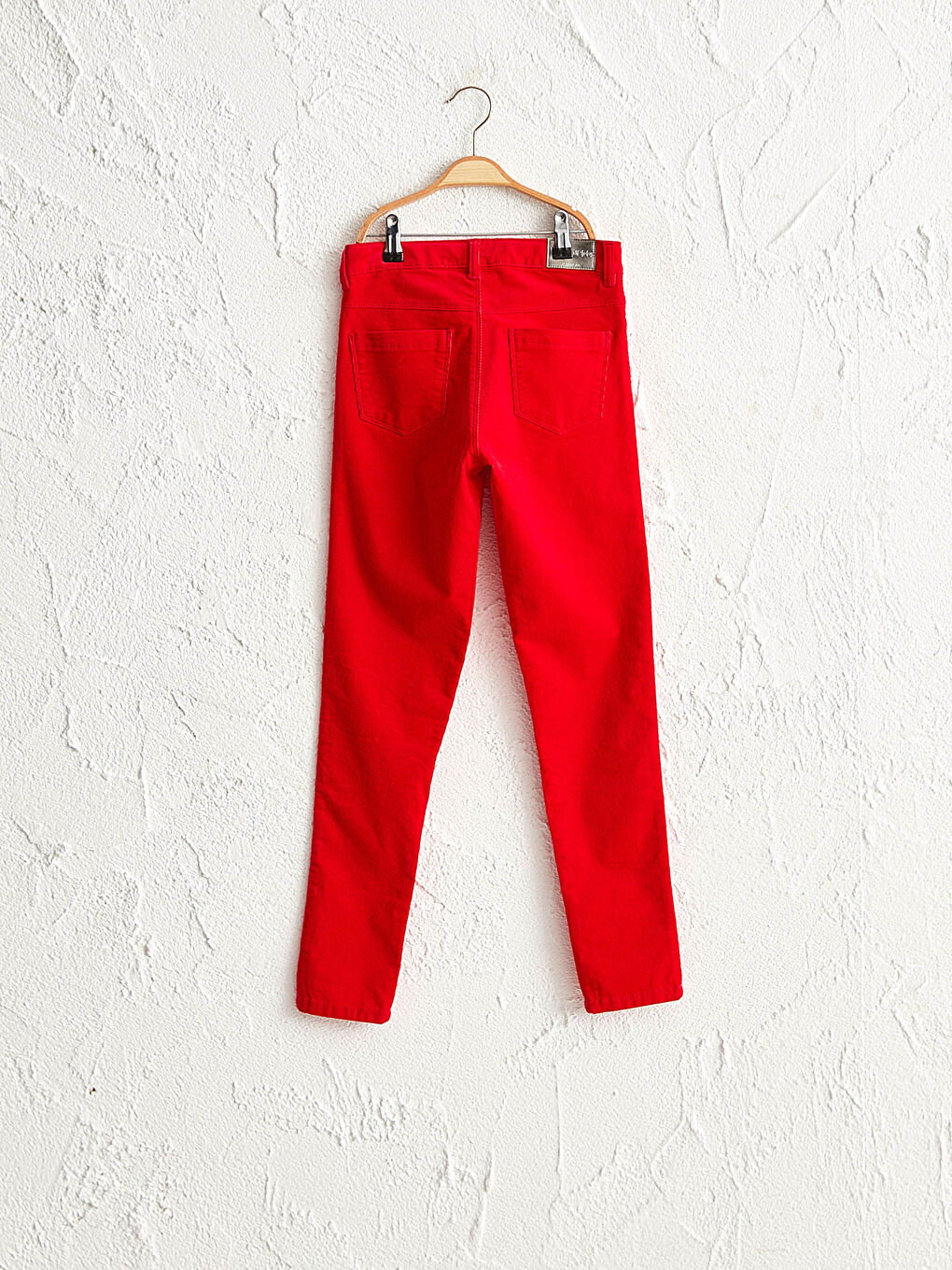 LCW Kids Girl's Skinny Velvet Trousers -9W4825Z4-HPM